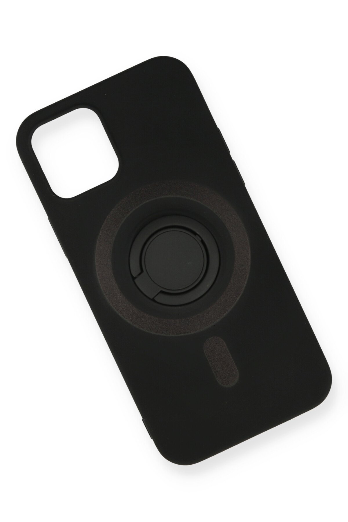 Newface iPhone 12 Mini Kılıf Coco Deri Silikon Kapak - Siyah