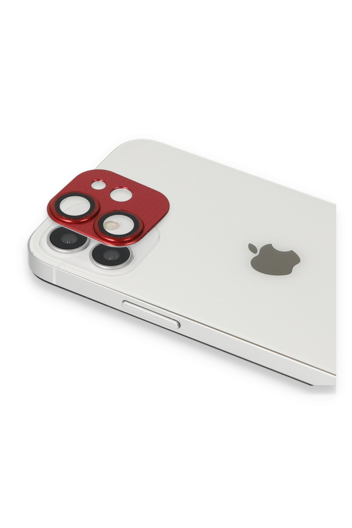 Newface iPhone 12 Mini Kılıf Platin Kamera Koruma Silikon - Kırmızı