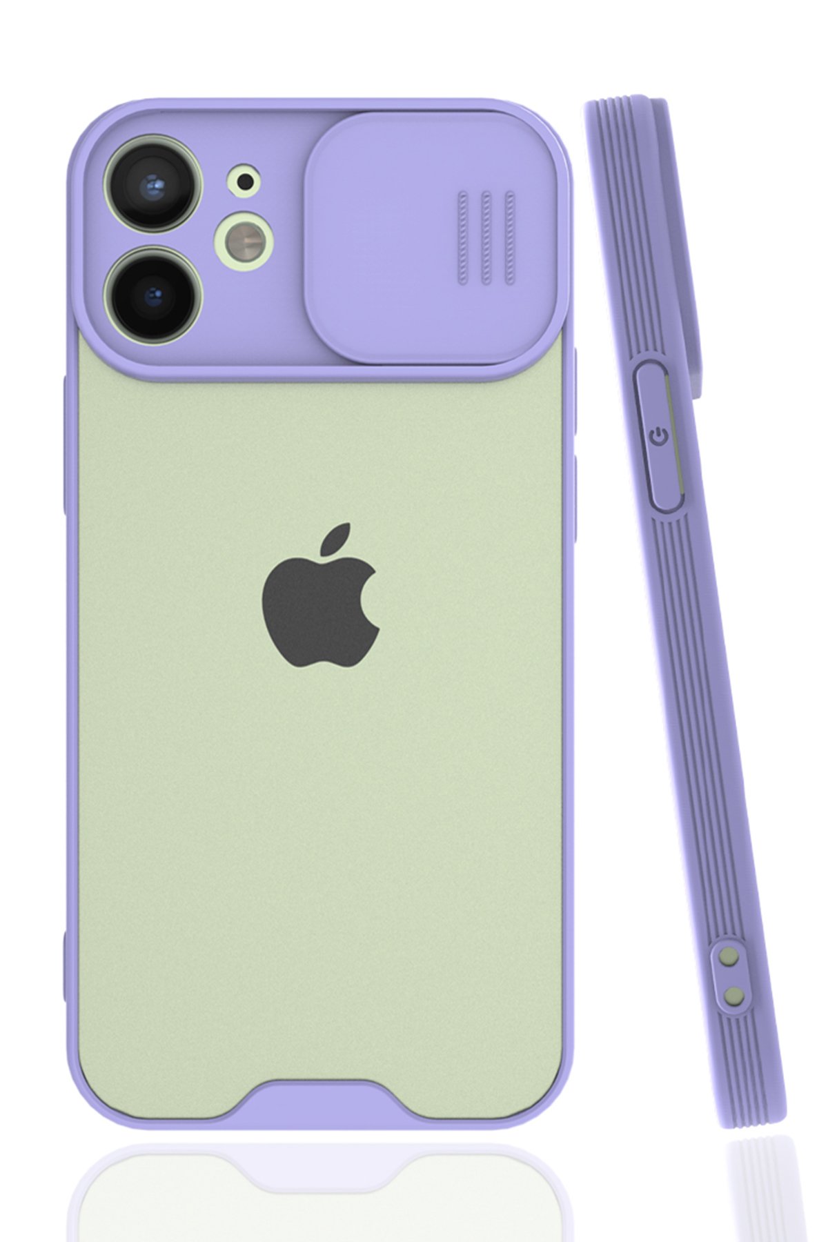 Newface iPhone 12 Mini Kılıf Nano içi Kadife Silikon - Yeşil