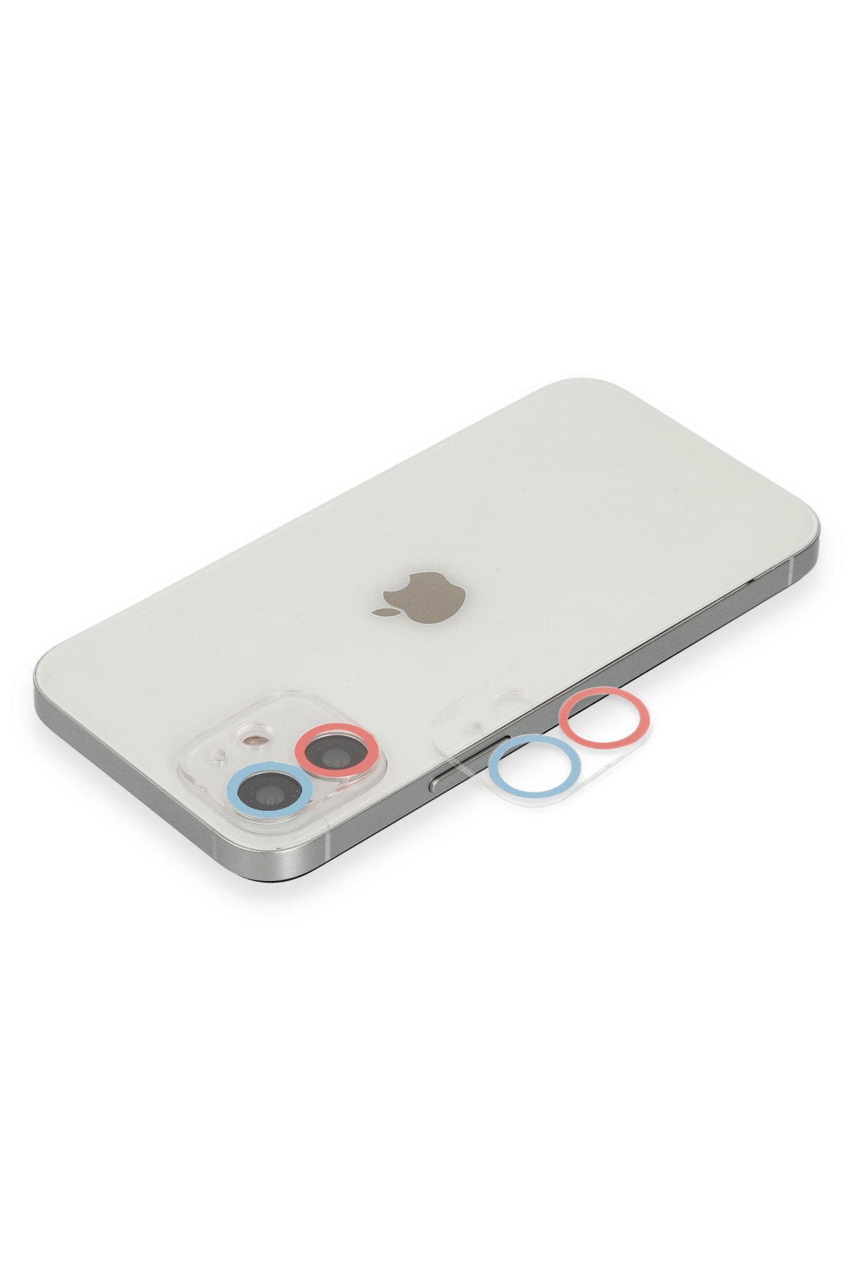 Newface iPhone 12 Mini Kılıf Sofya Yüzüklü Silikon Kapak - Kırmızı