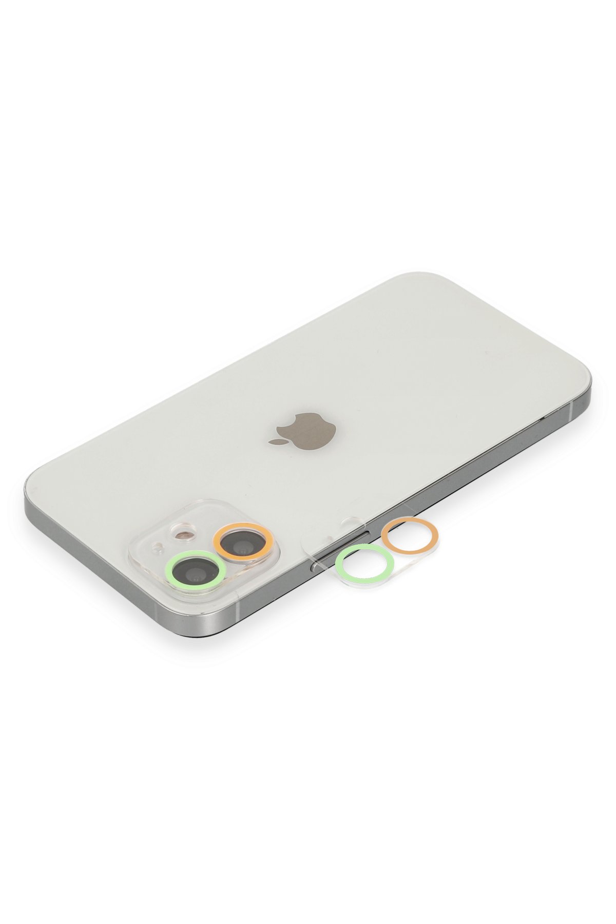 Newface iPhone 12 Mini Kılıf Gros Yüzüklü Silikon - Gümüş