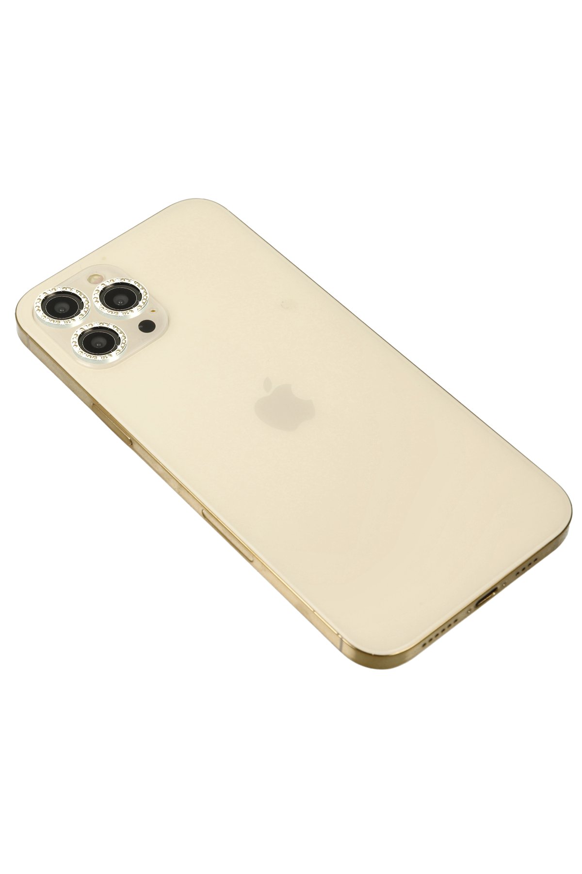 Newface iPhone 12 Pro Kılıf Moda Simli Kapak - Derin Mor