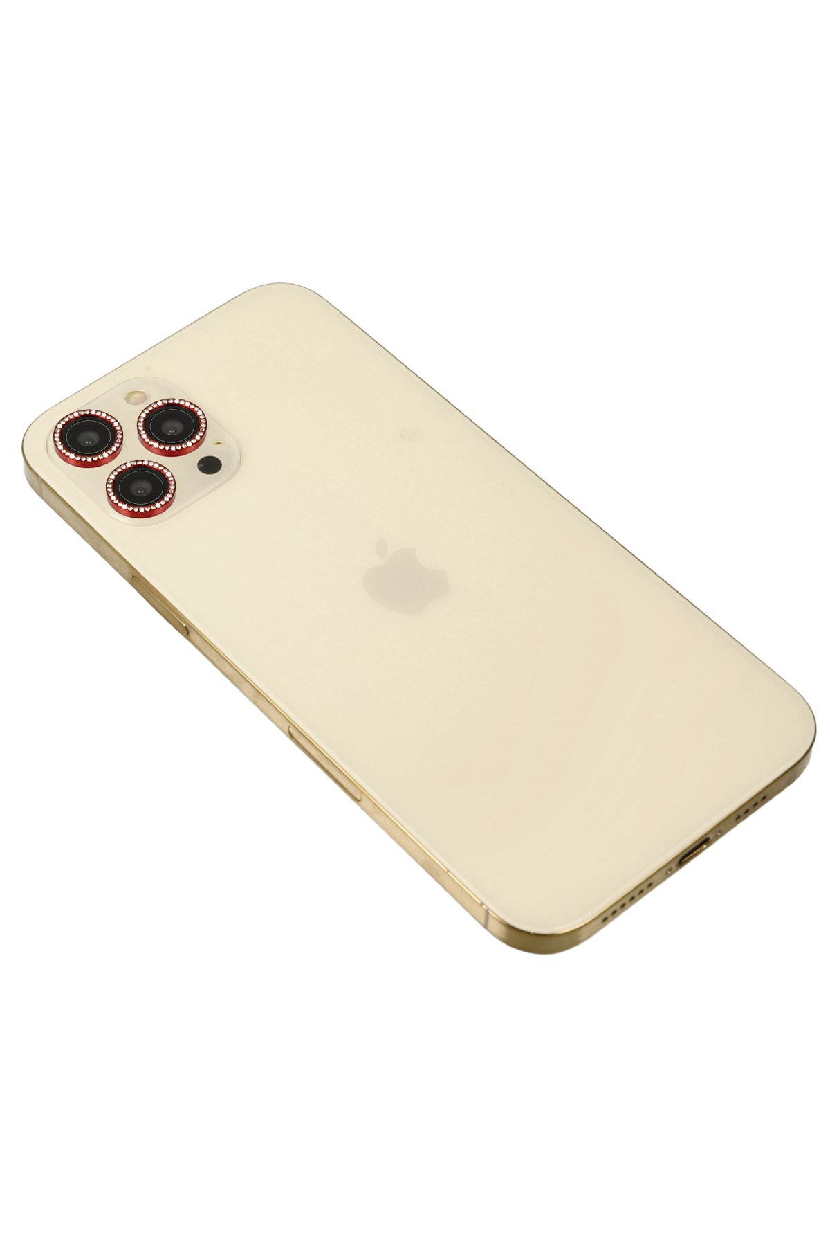 Newface iPhone 12 Pro Max Kılıf Montreal Yüzüklü Silikon Kapak - Kırmızı