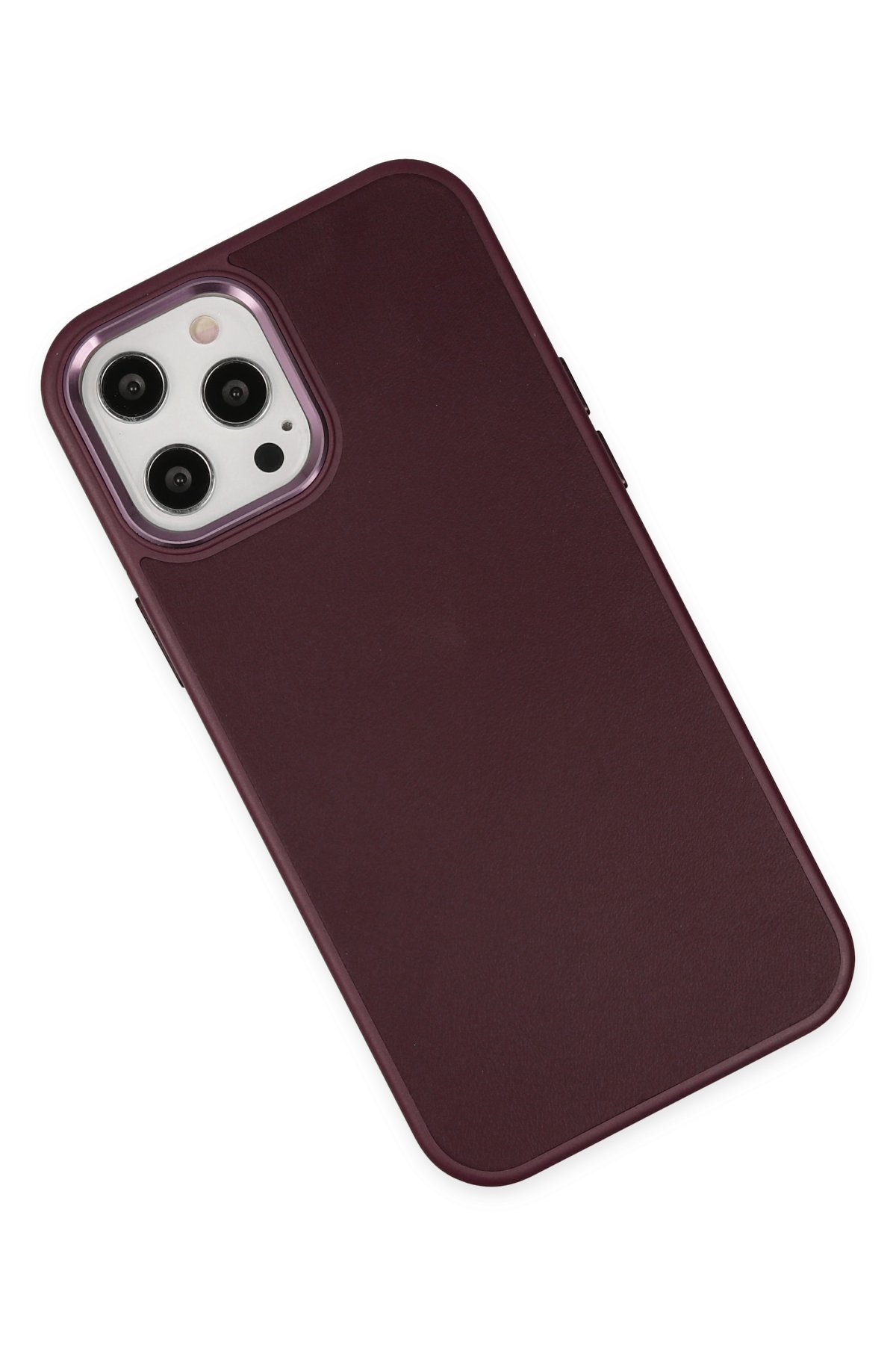Newface iPhone 12 Pro Kılıf Platin Simli Silikon - Pembe
