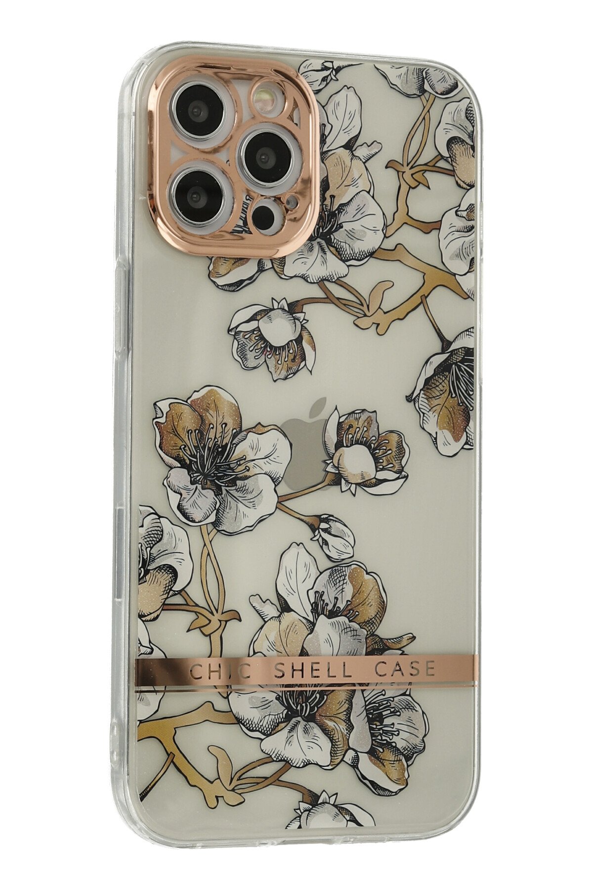 Newface iPhone 12 Pro Kılıf Coco Karbon Standlı Kapak - Sarı