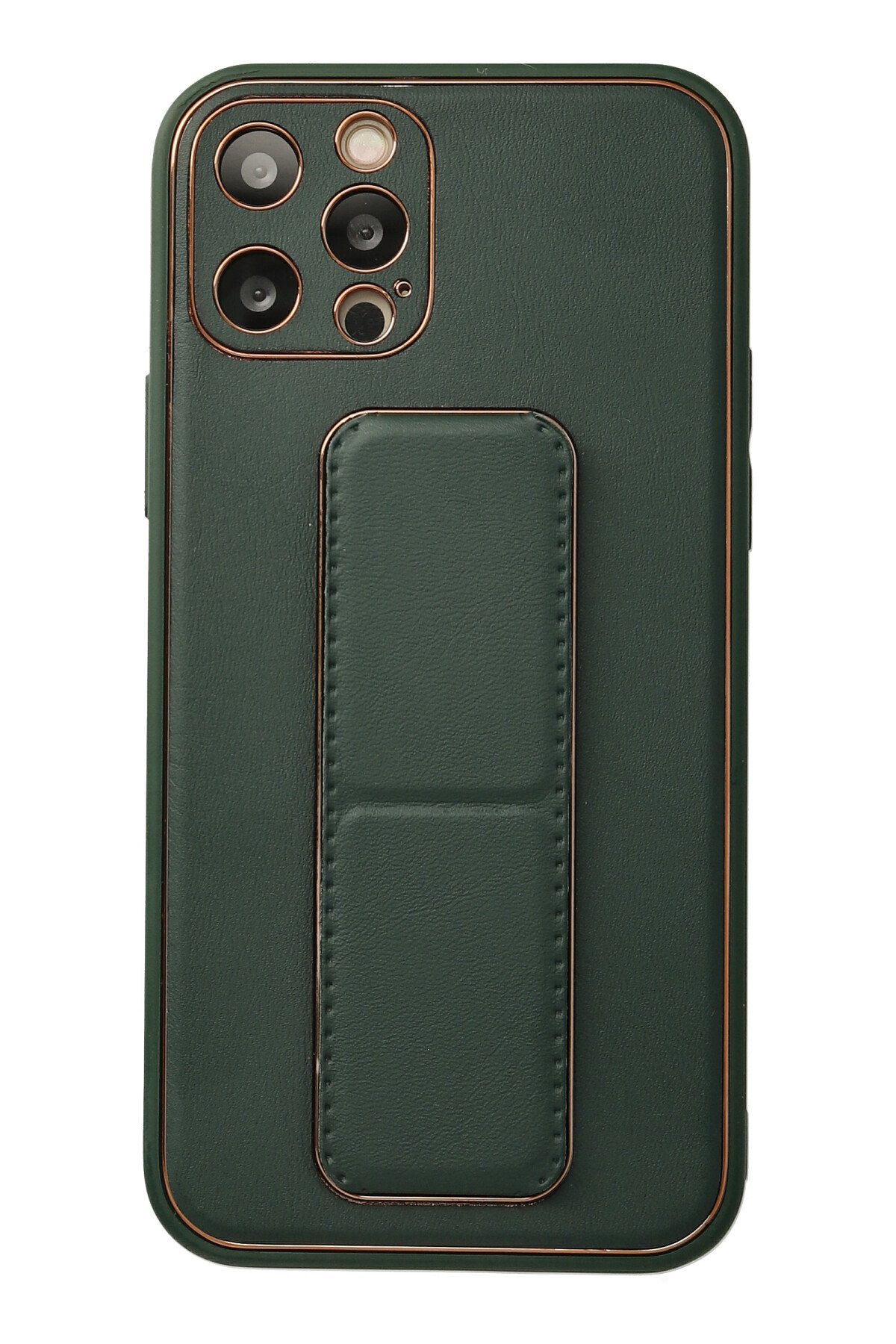 Newface iPhone 12 Pro Kılıf Magneticsafe Lazer Silikon - Haki Yeşil