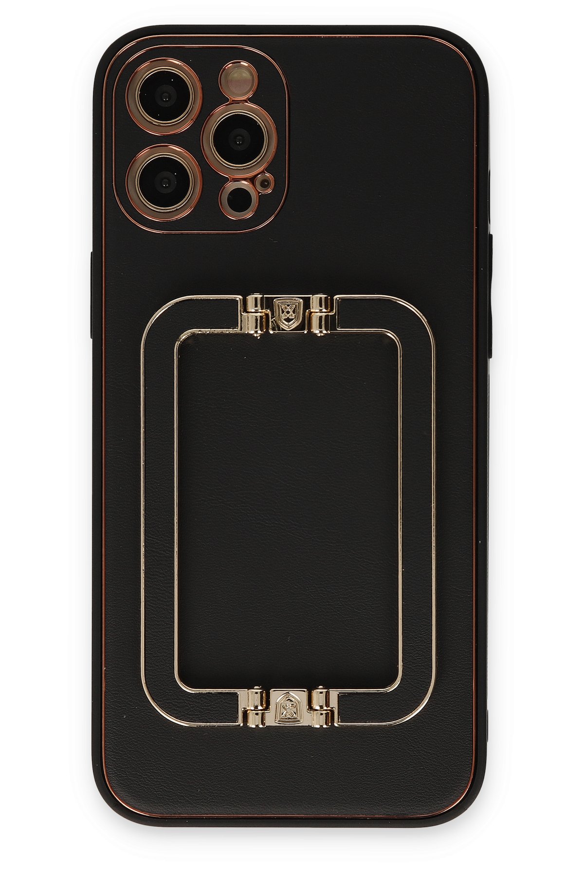 Newface iPhone 12 Pro Kılıf Solo Taşlı Silikon - Pembe
