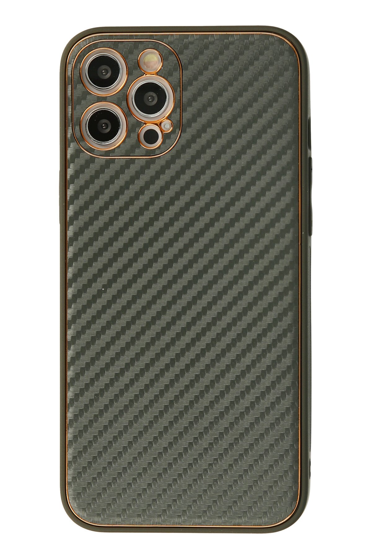 Newface iPhone 12 Pro Kılıf Ebruli Lansman Silikon - Siyah-Lacivert