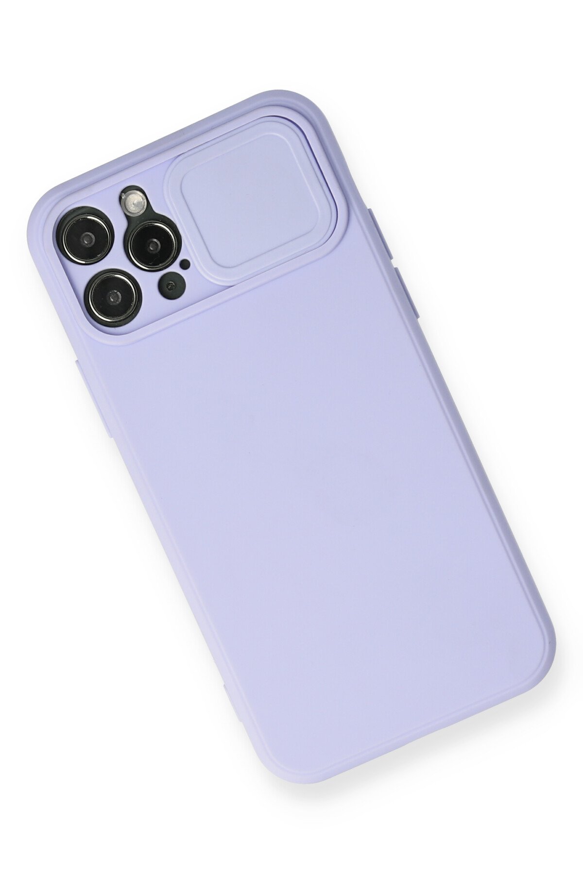 Newface iPhone 12 Pro Kılıf Lansman Glass Kapak - Sky Blue