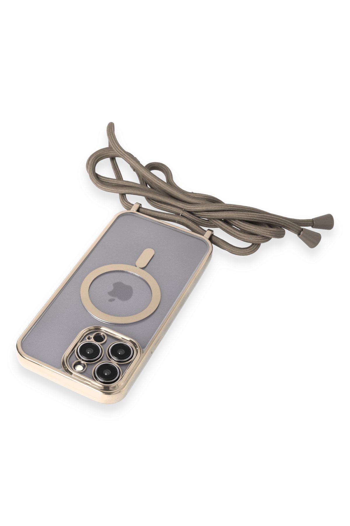 Newface iPhone 12 Pro Kılıf Platin Simli Silikon - Pembe