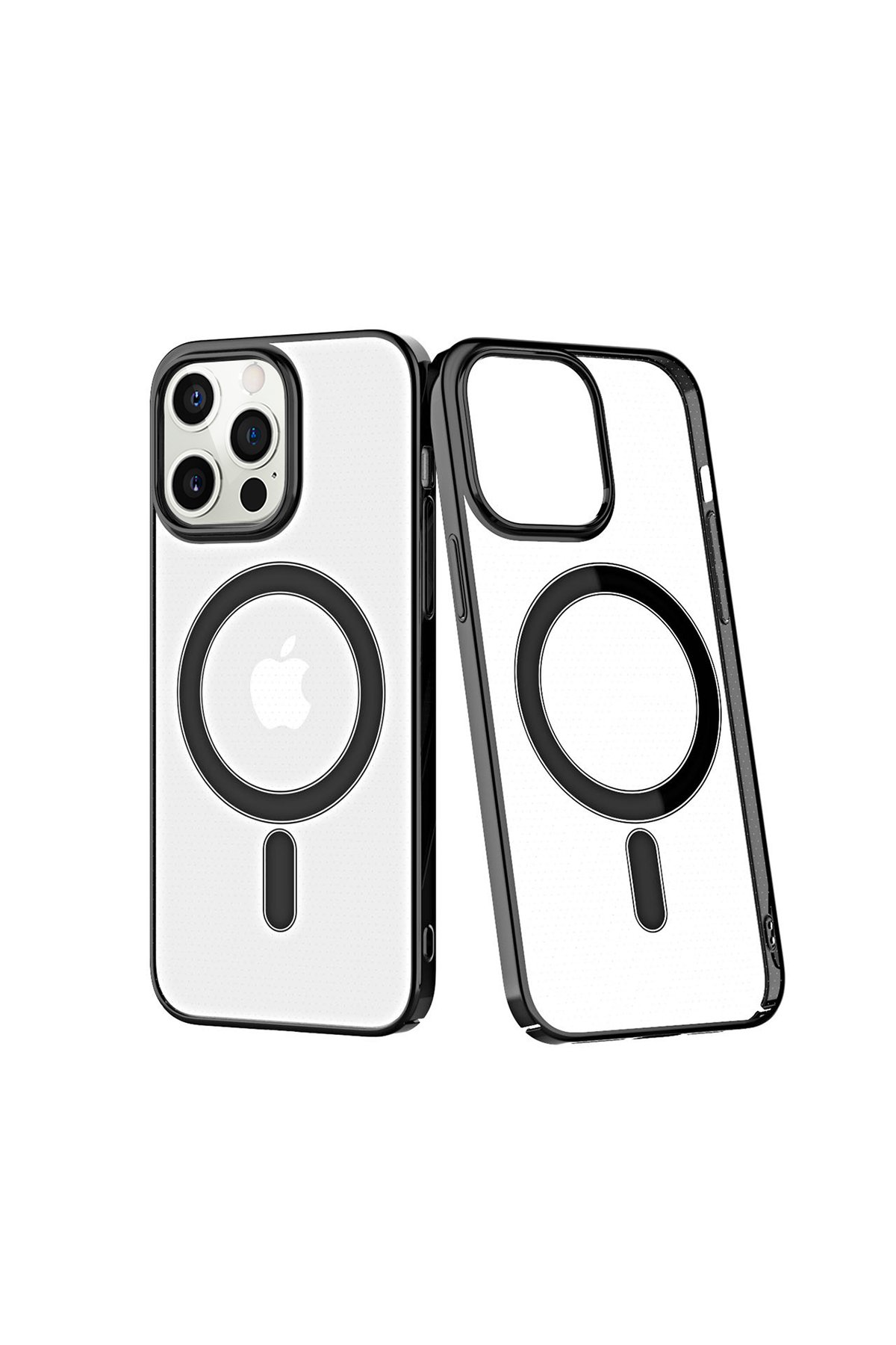 Newface iPhone 12 Pro Kılıf Sofya Yüzüklü Silikon Kapak - Rose