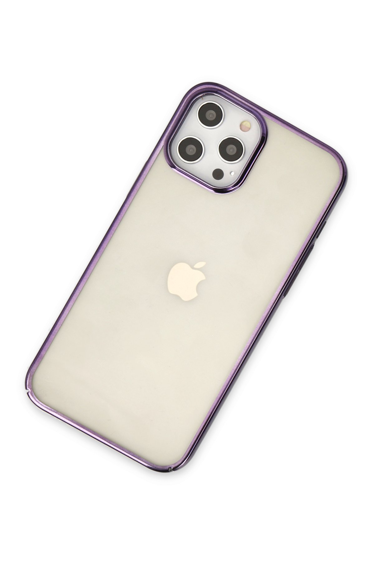Newface iPhone 12 Pro Kılıf Coco Deri Standlı Kapak - Koyu Lila