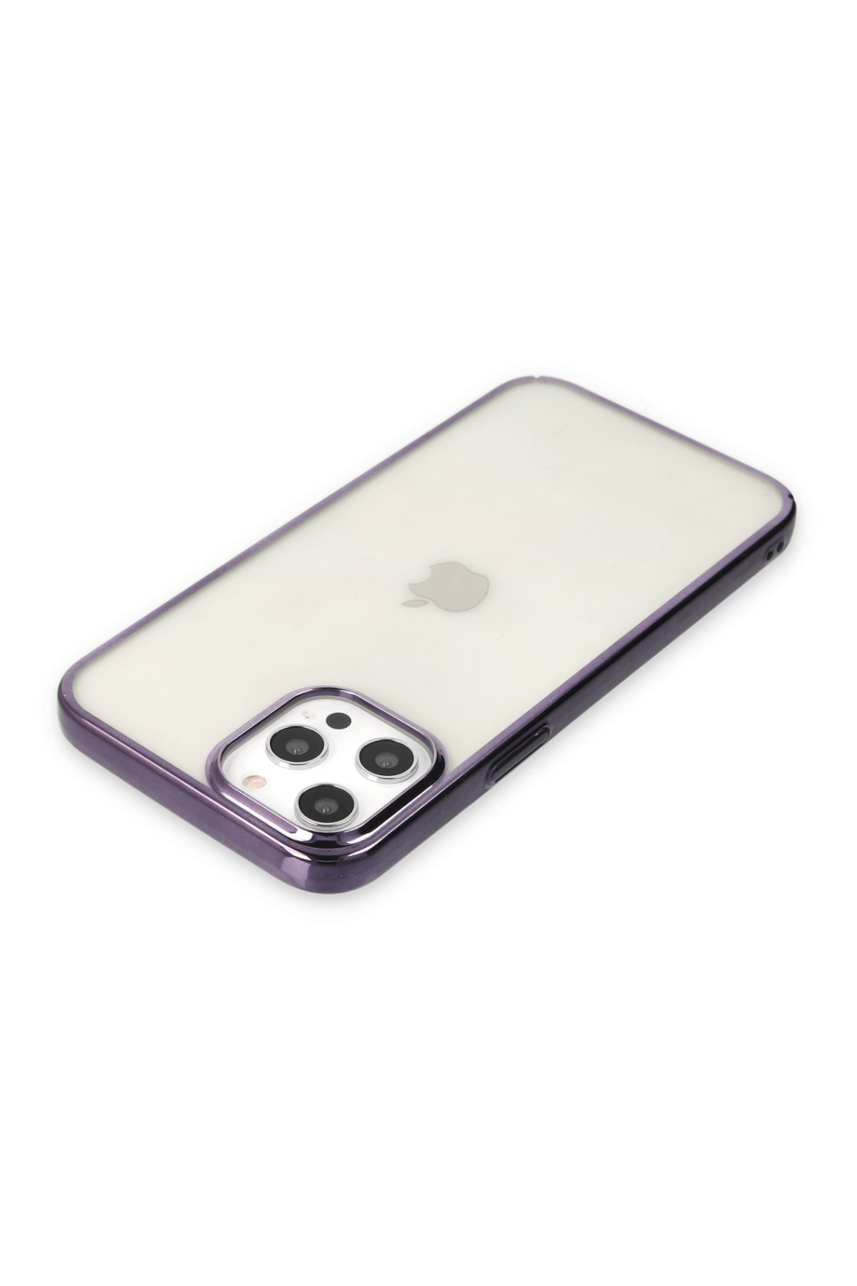 Newface iPhone 12 Pro Kılıf Coco Deri Standlı Kapak - Koyu Lila