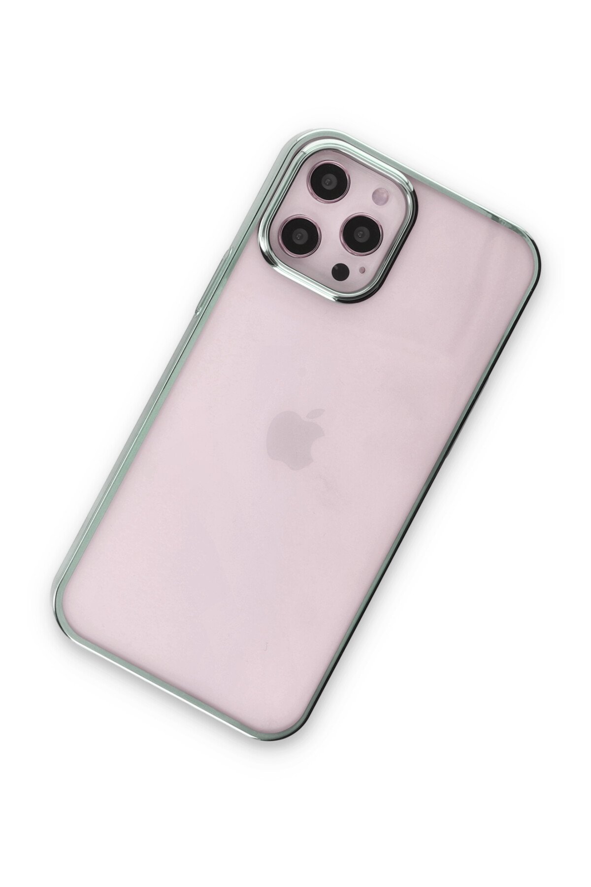 Newface iPhone 12 Pro Kılıf Color Lens Silikon - Mor