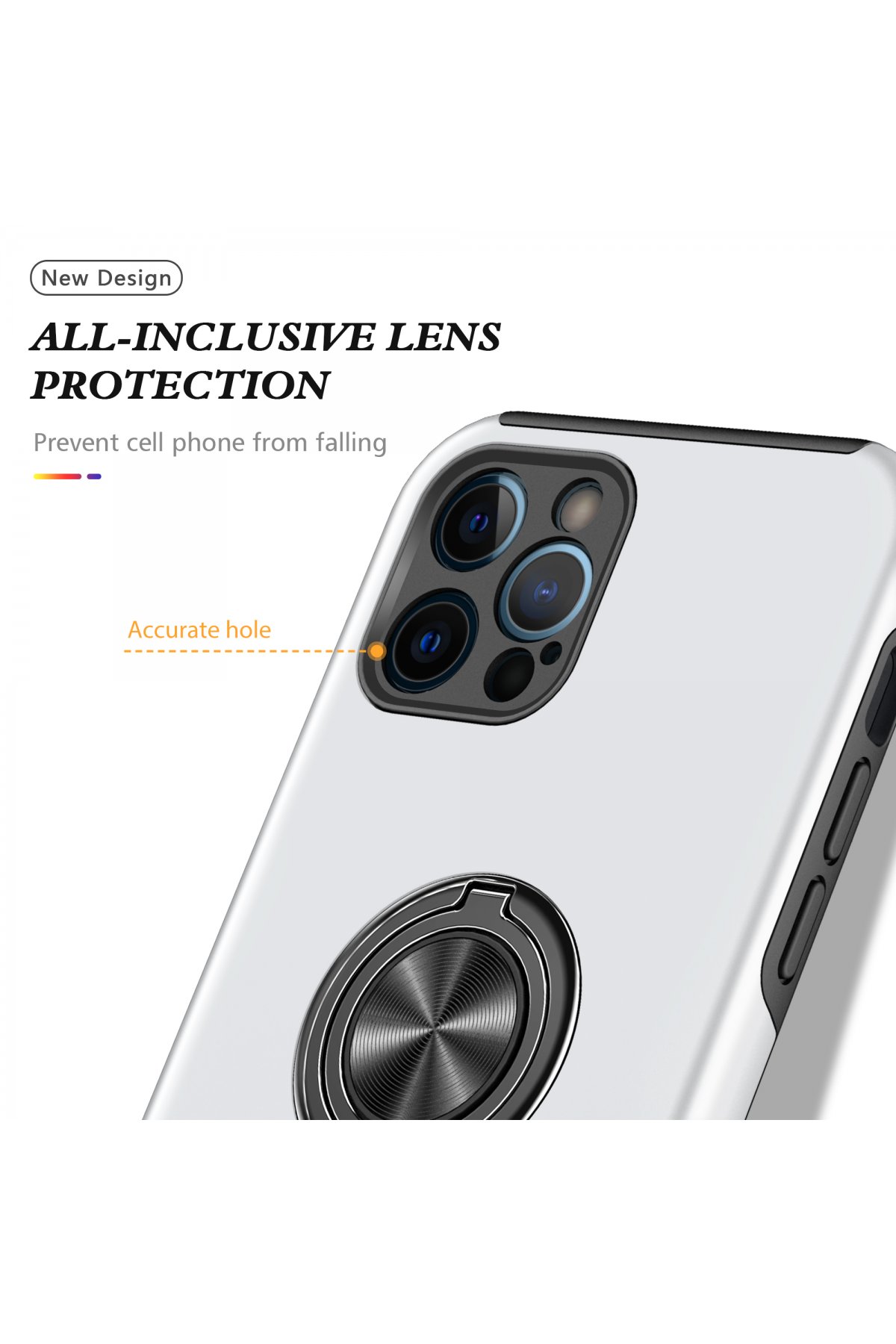 Newface iPhone 12 Pro Kılıf Lansman Glass Kapak - Mavi