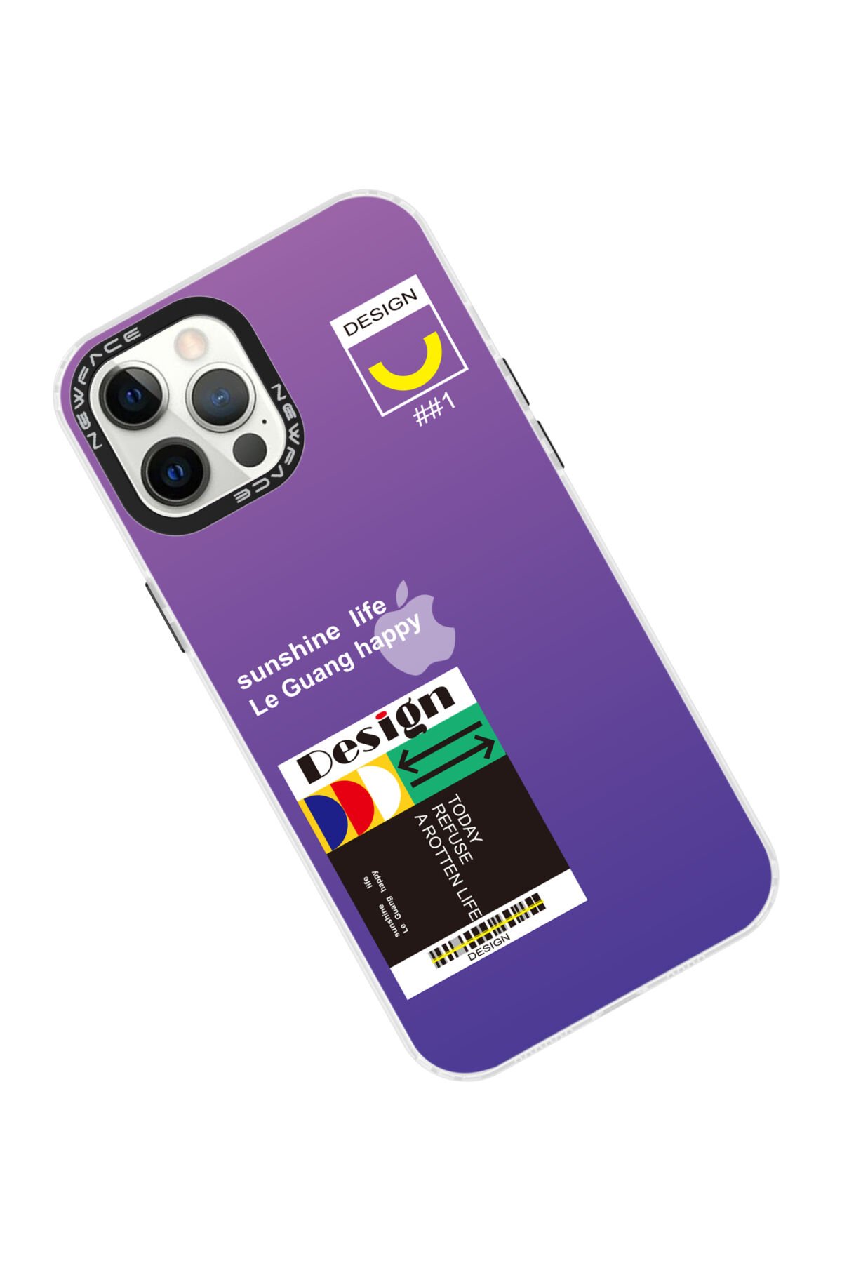 Newface iPhone 12 Pro Kılıf Sofya Yüzüklü Silikon Kapak - Rose