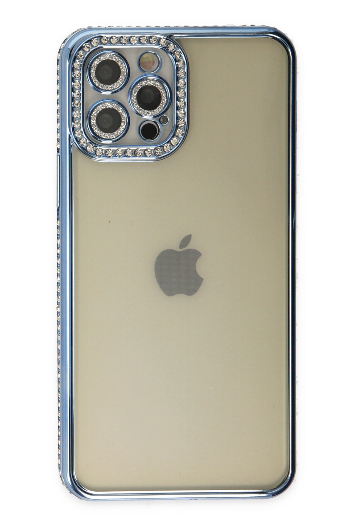 Newface iPhone 12 Pro Kılıf Glass Kapak - Açık Yeşil