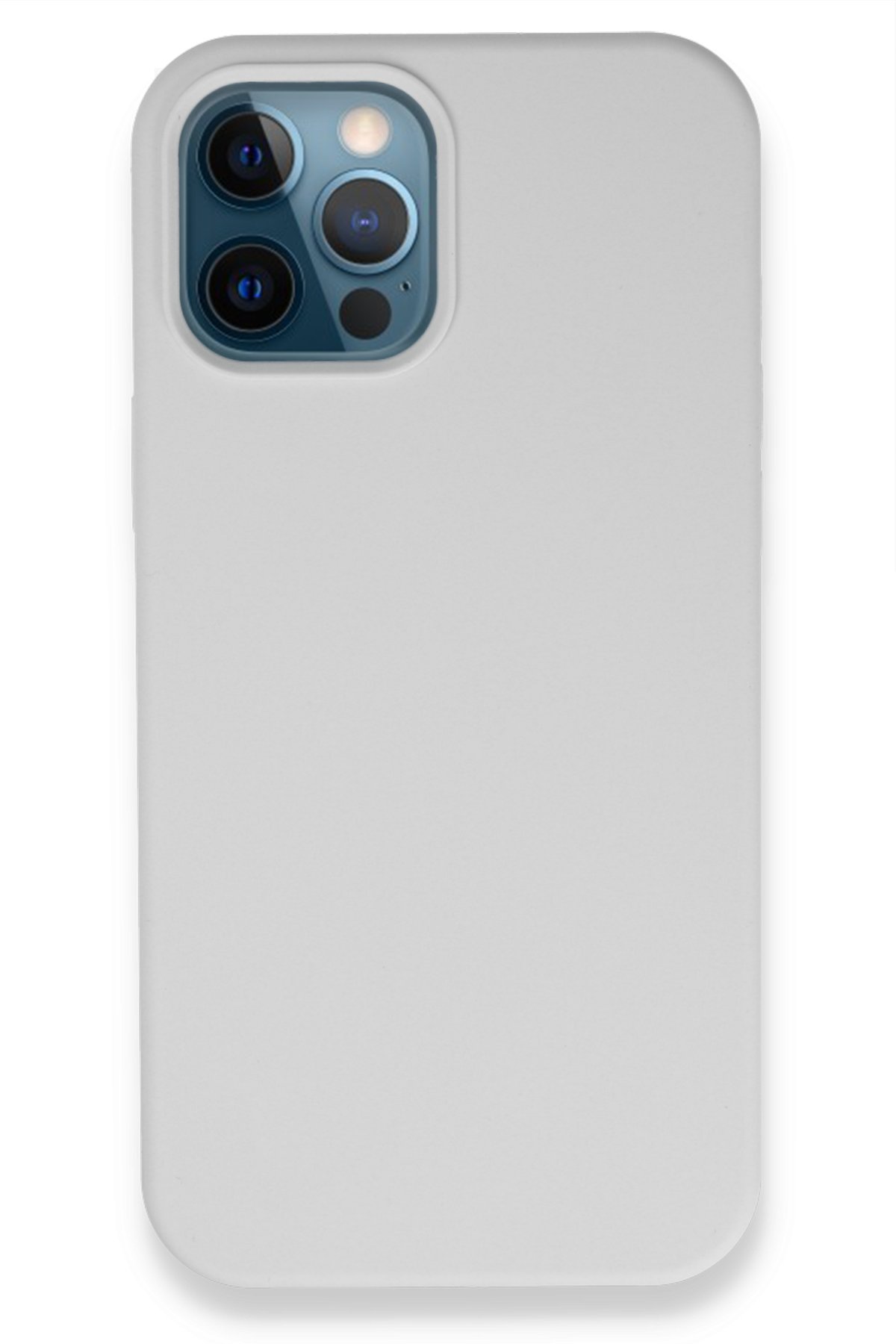 Newface iPhone 12 Pro Kılıf Ebruli Lansman Silikon - Siyah-Lacivert