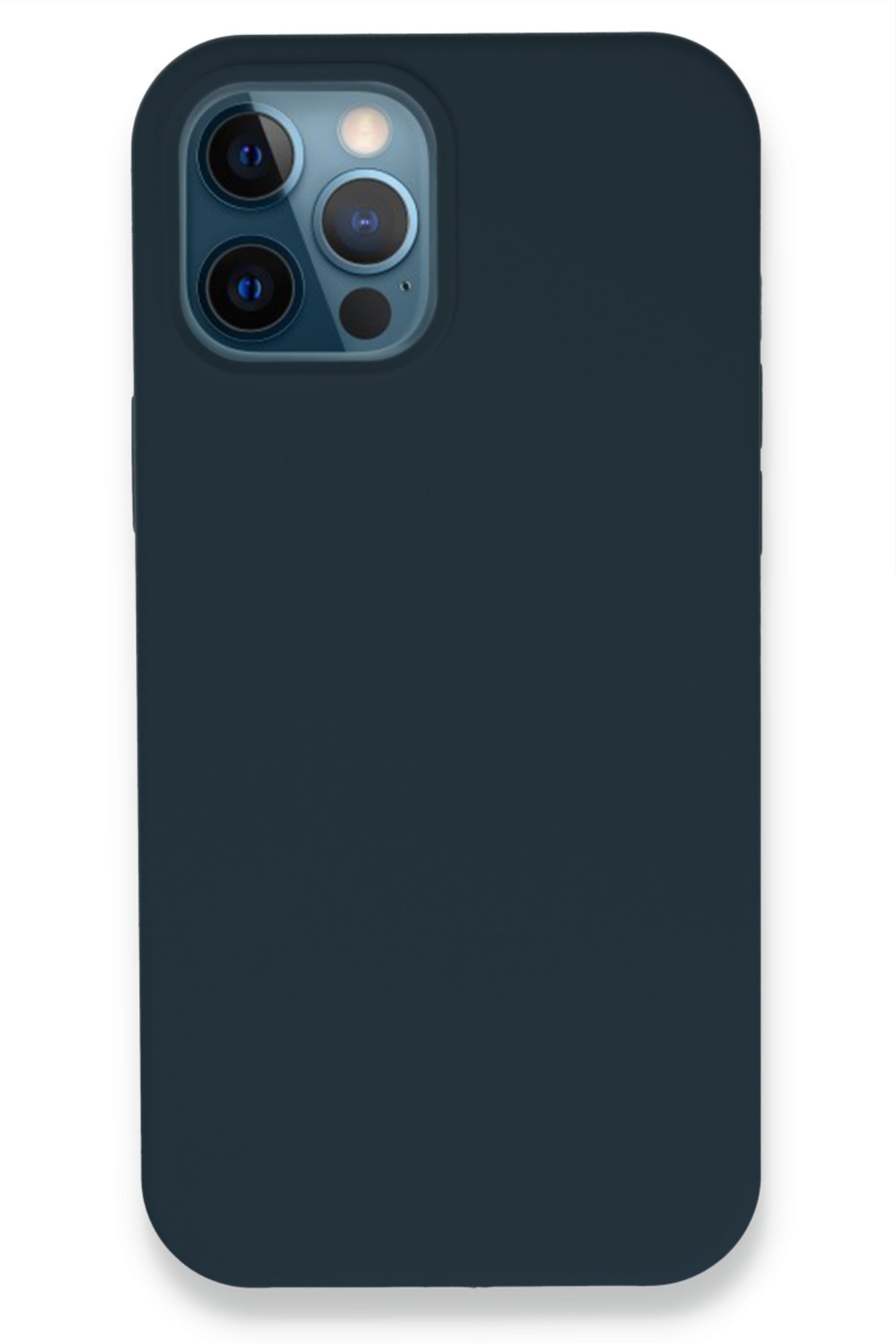 Newface iPhone 12 Pro Kılıf Platin Simli Silikon - Siyah