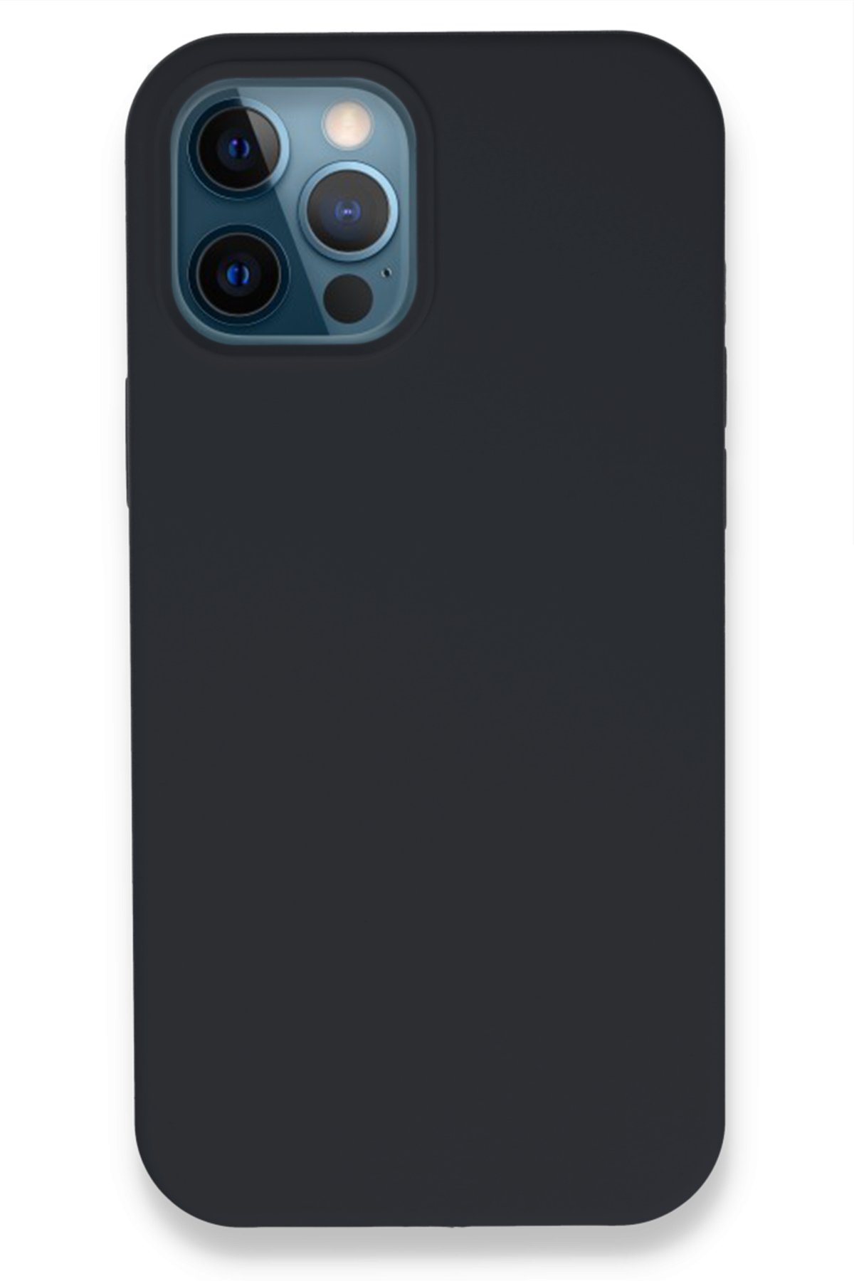 Newface iPhone 12 Pro Max Kılıf Asya Deri Silikon - Siyah