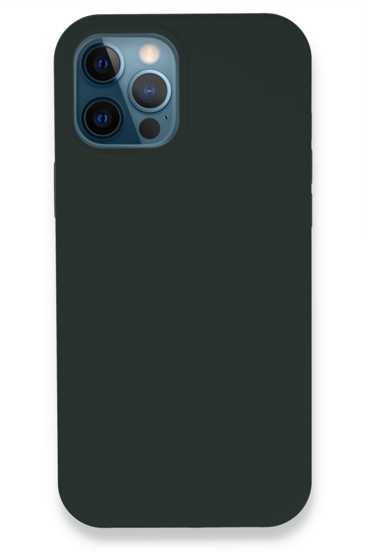 Newface iPhone 12 Pro Kılıf Montreal Yüzüklü Silikon Kapak - Lacivert