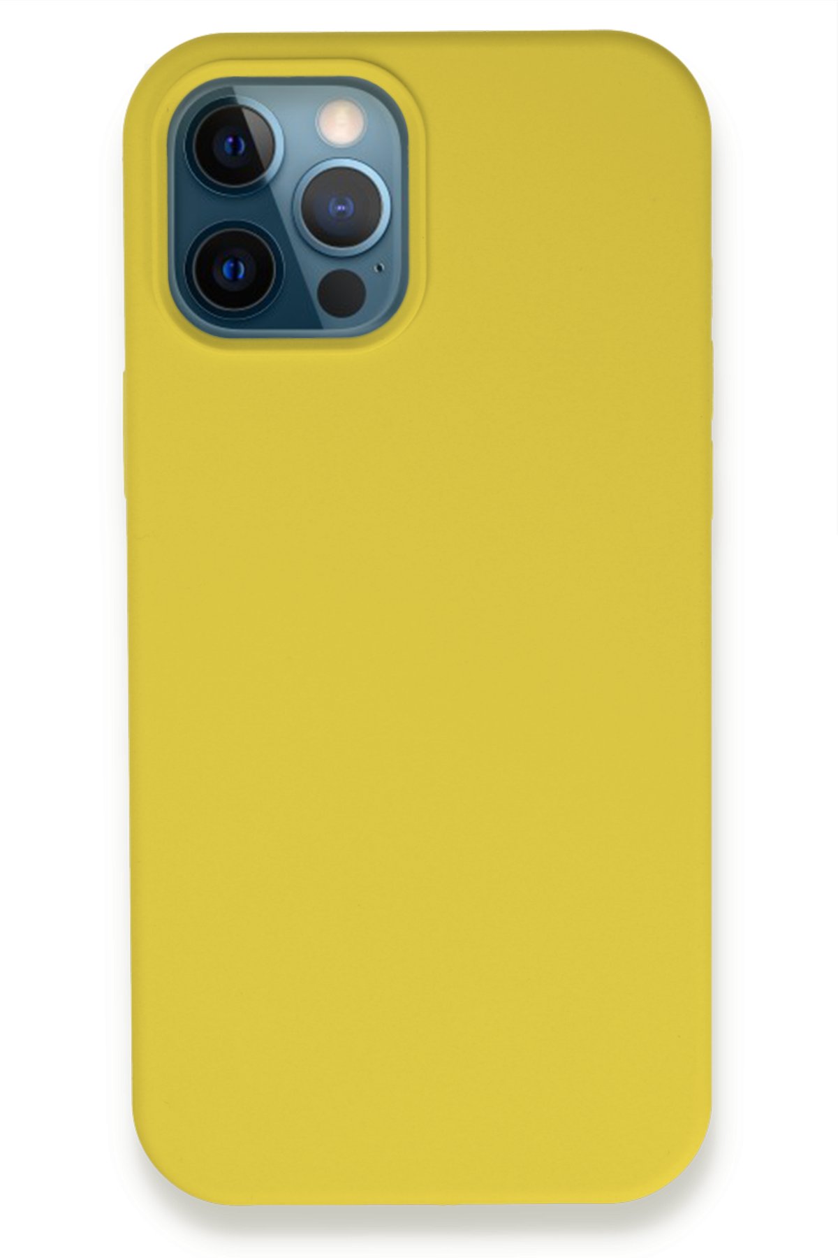 Newface iPhone 12 Pro Kılıf Nano içi Kadife Silikon - Sky Blue