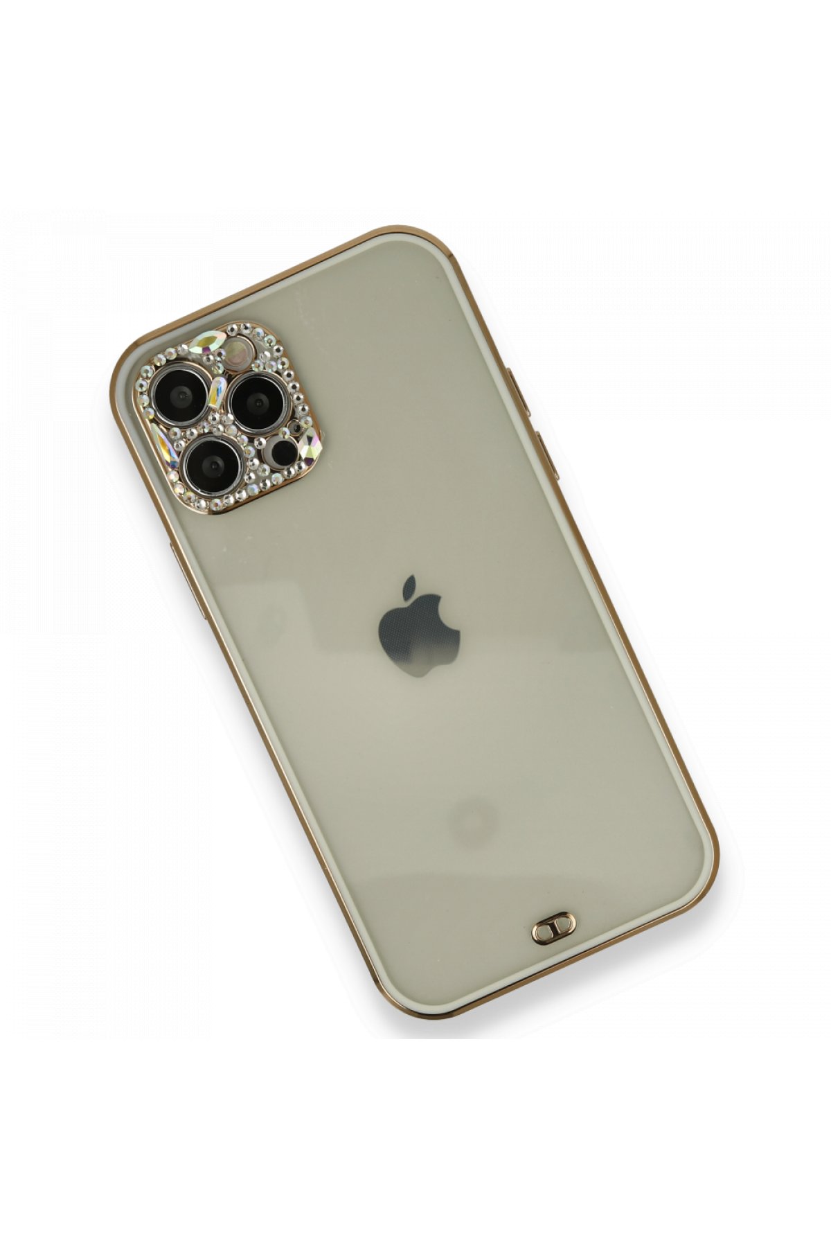 Newface iPhone 12 Pro Kılıf Montreal Yüzüklü Silikon Kapak - Sarı