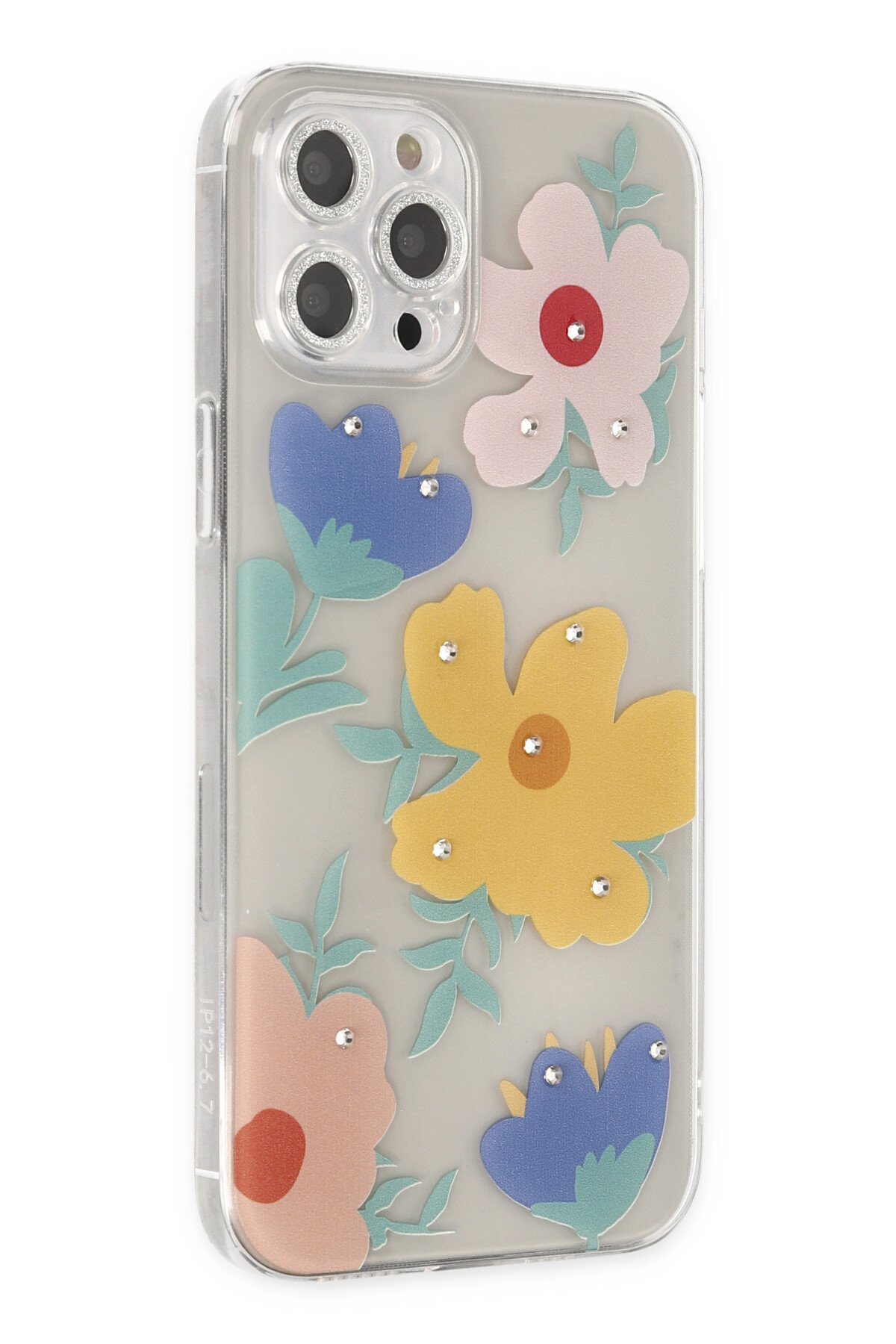 Newface iPhone 12 Pro Kılıf Ebruli Lansman Silikon - Pembe-Lila