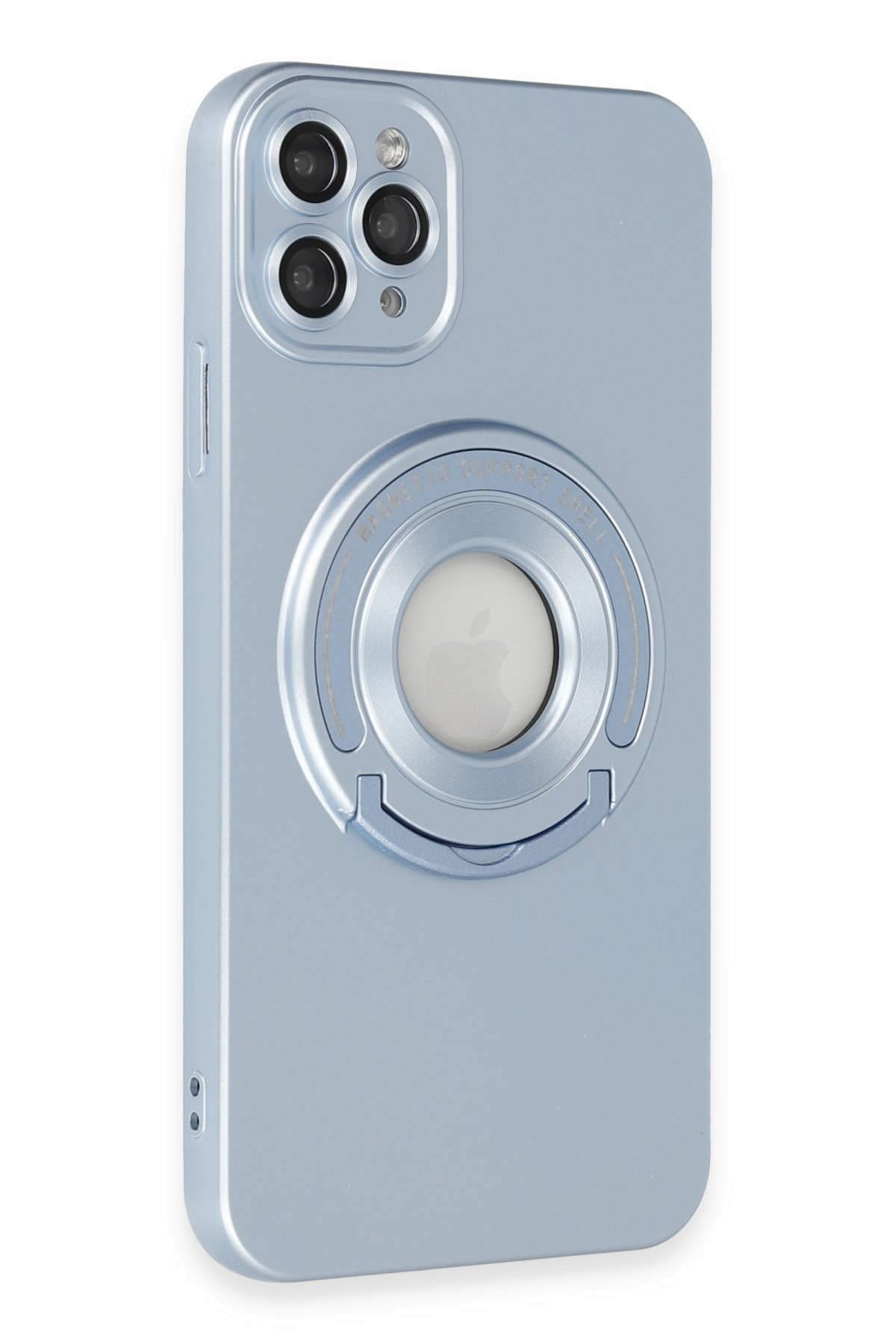 Newface iPhone 12 Pro Kılıf Asya Deri Silikon - Sierra Blue