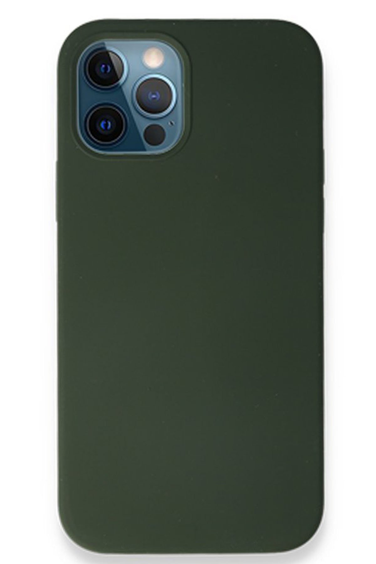 Newface iPhone 12 Pro Kılıf Montreal Silikon Kapak - Yeşil