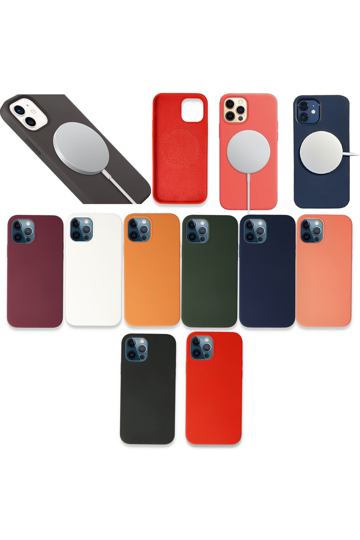 Newface iPhone 12 Pro Kılıf Montreal Silikon Kapak - Yeşil