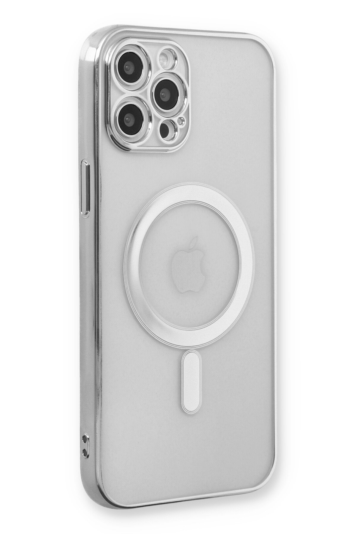Newface iPhone 12 Pro Kılıf Coco Karbon Standlı Kapak - Mavi