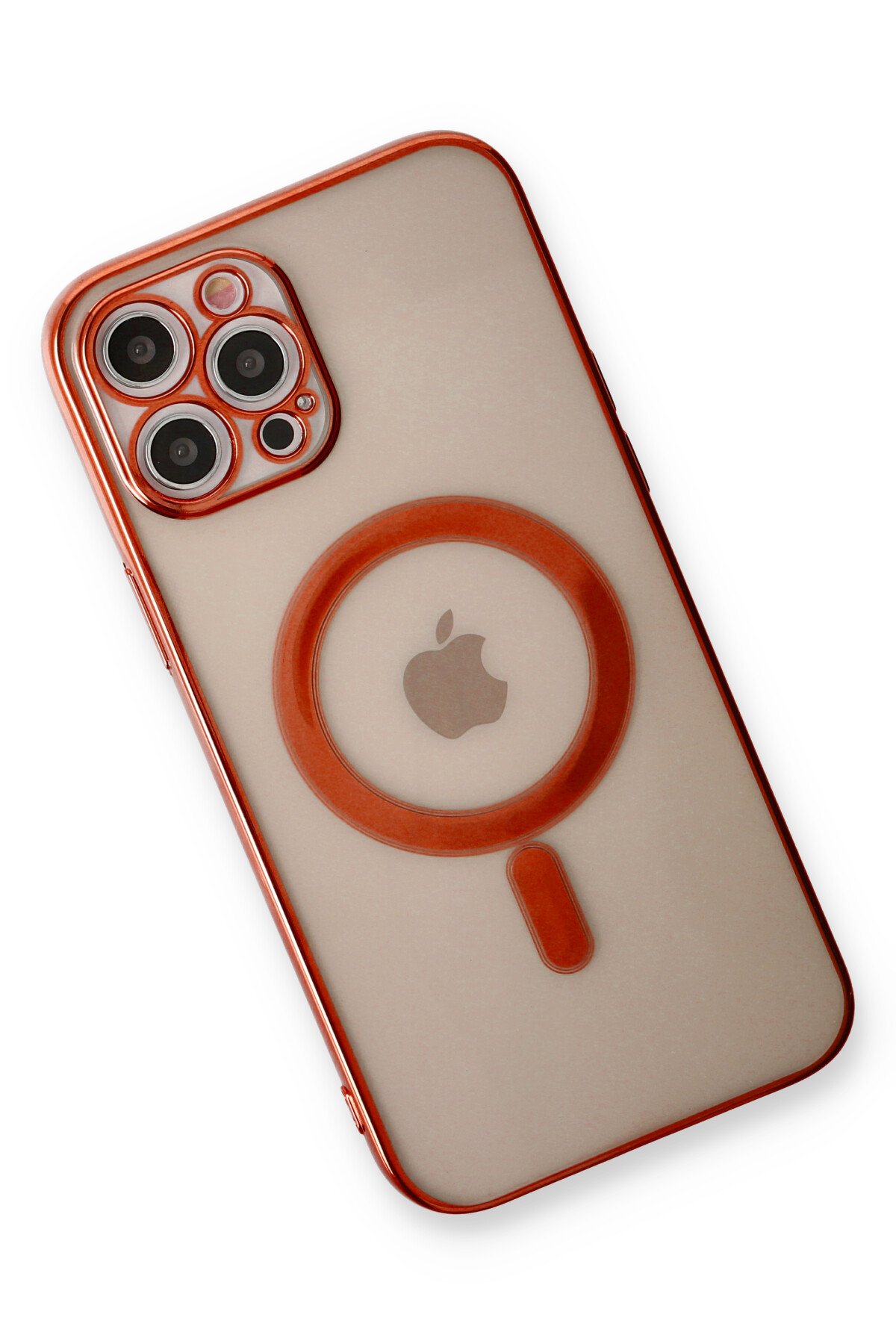 Newface iPhone 12 Pro Kılıf Viktor Yüzüklü Silikon - Sarı