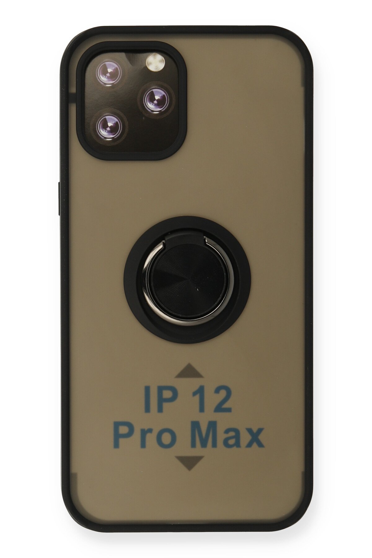 Newface iPhone 12 Pro Kılıf Liva Lens Silikon - Siyah