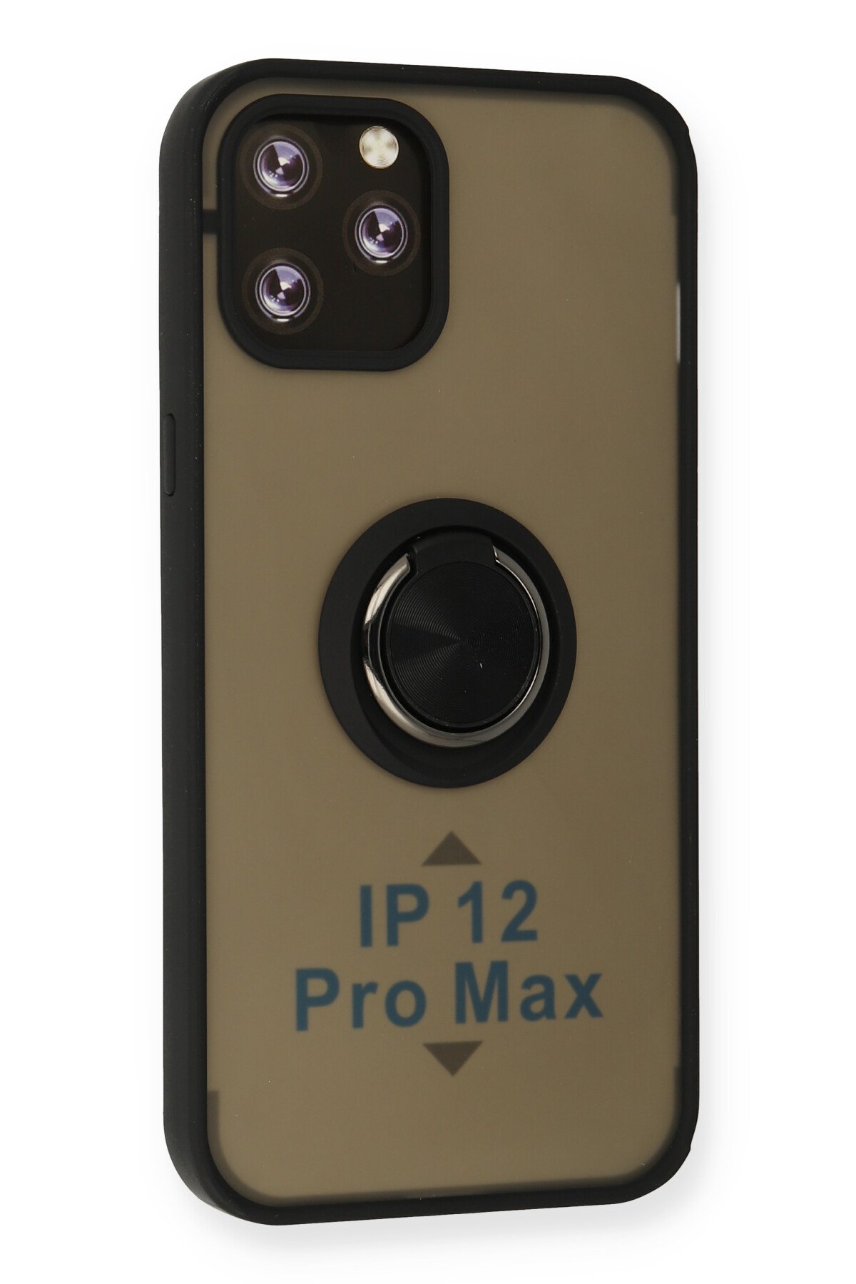 Newface iPhone 12 Pro Kılıf Liva Lens Silikon - Siyah