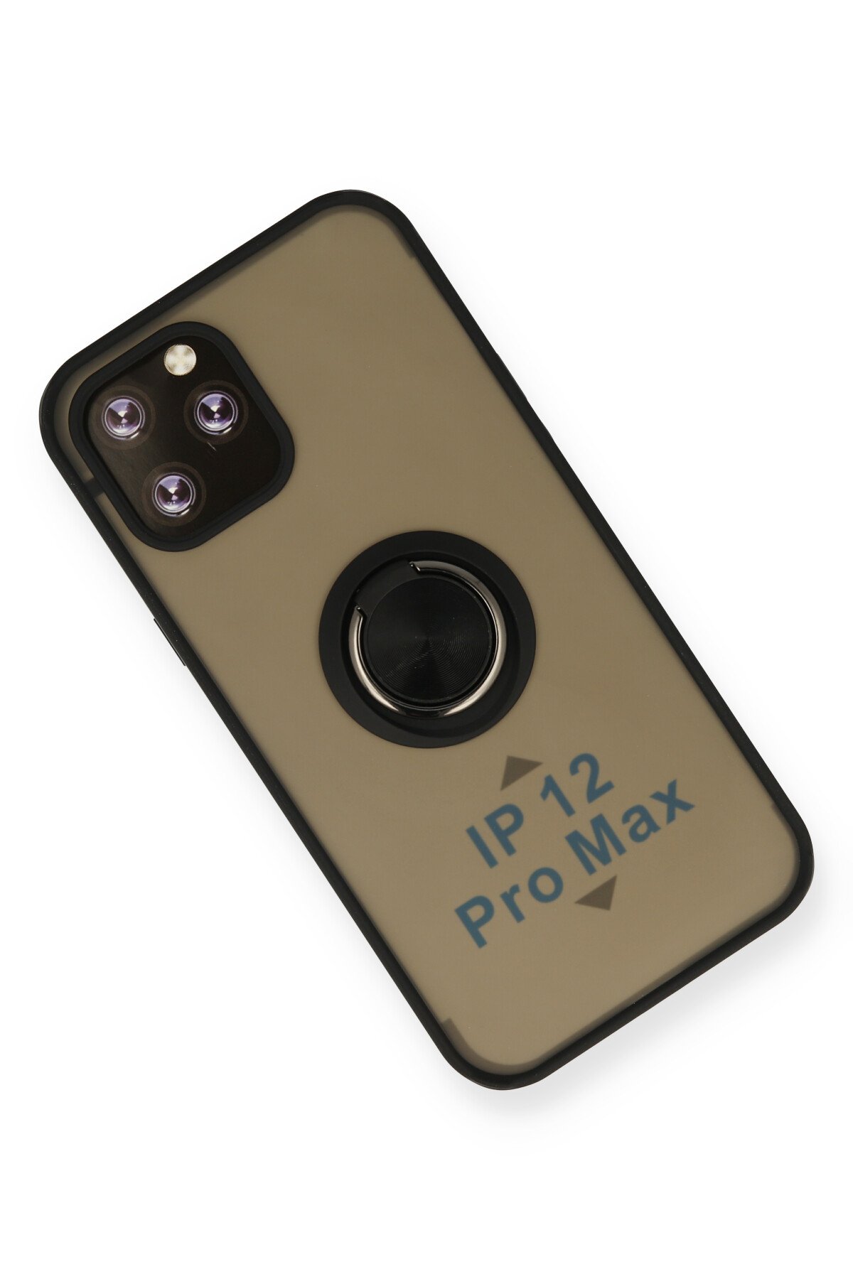 Newface iPhone 12 Pro Kılıf Liva Lens Silikon - Siyah