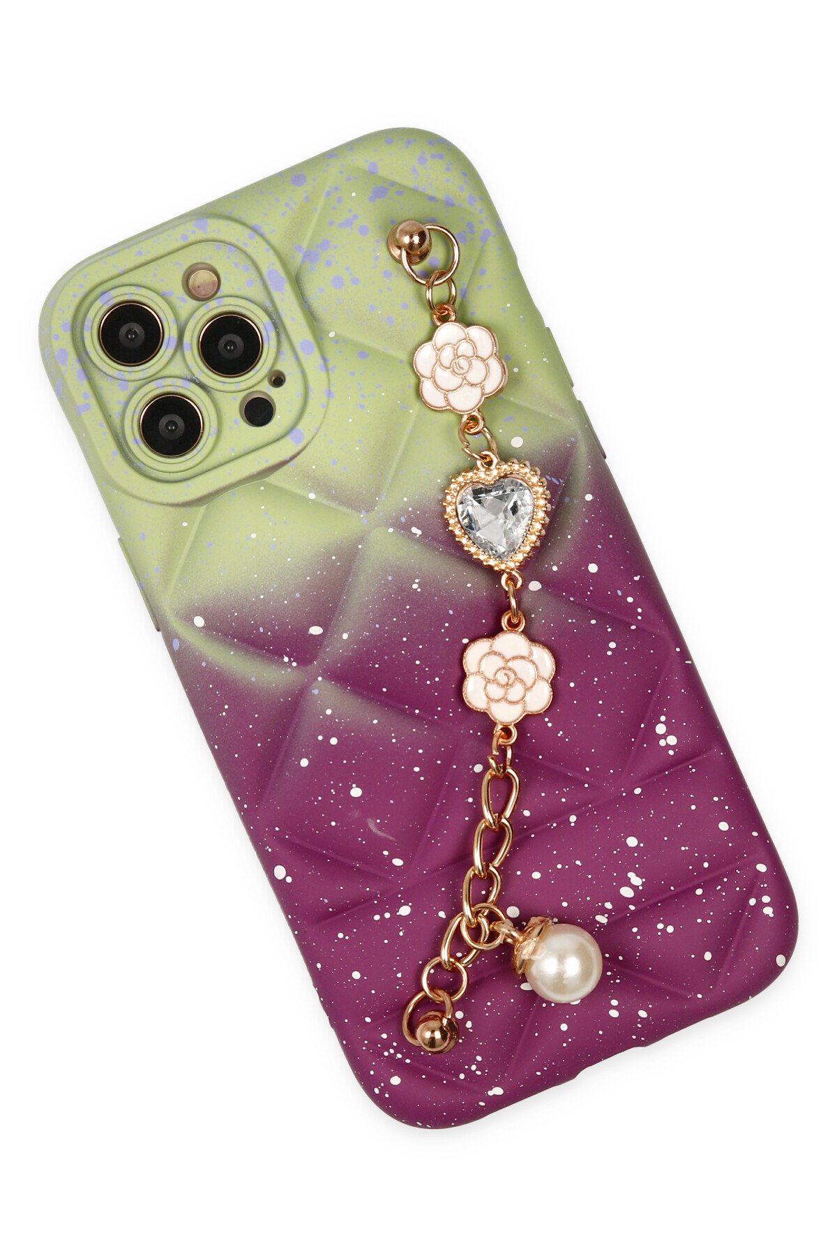 Newface iPhone 12 Pro Kılıf Color Lens Silikon - Kırmızı