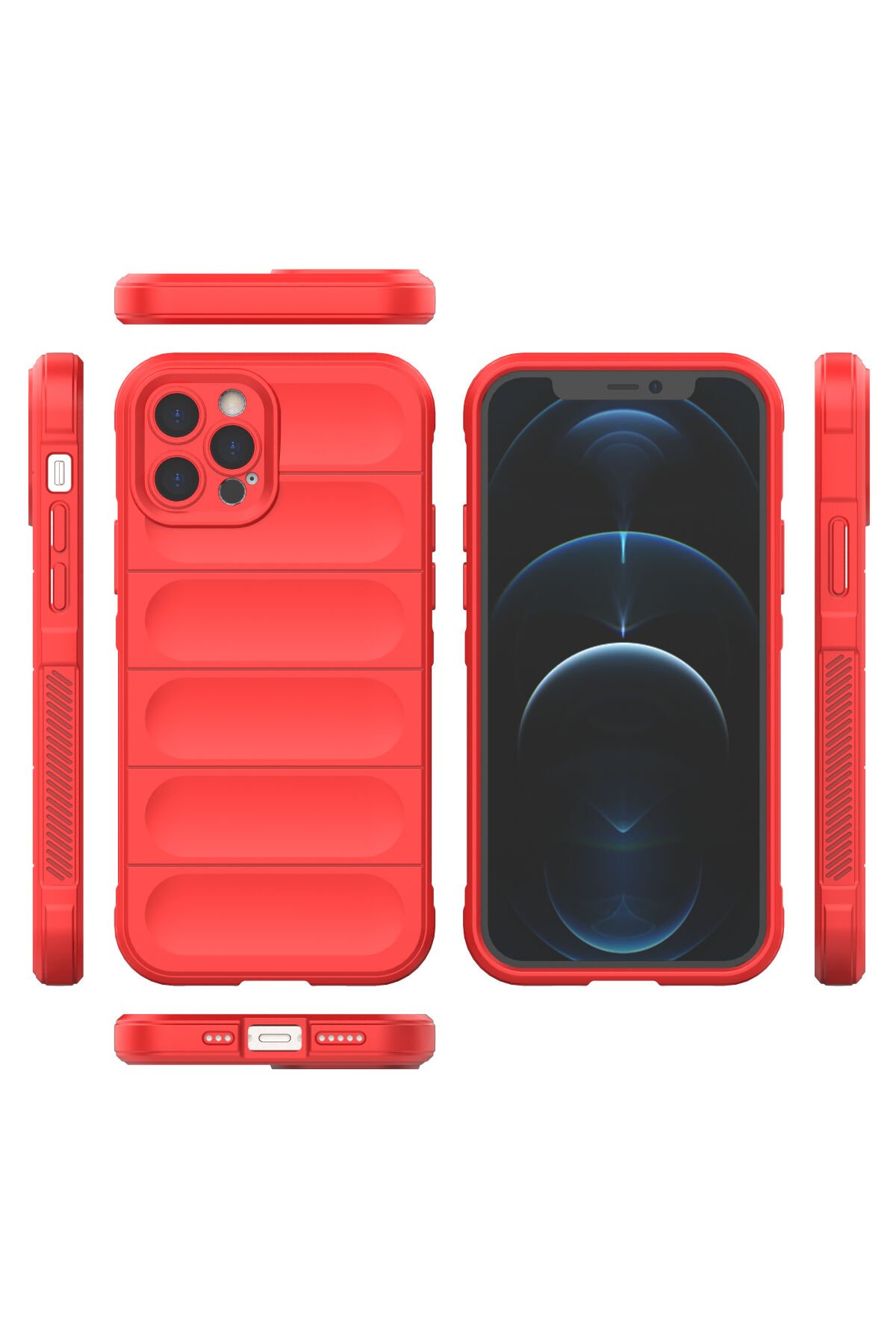 Newface iPhone 12 Pro Kılıf Coco Deri Silikon Kapak - Sarı