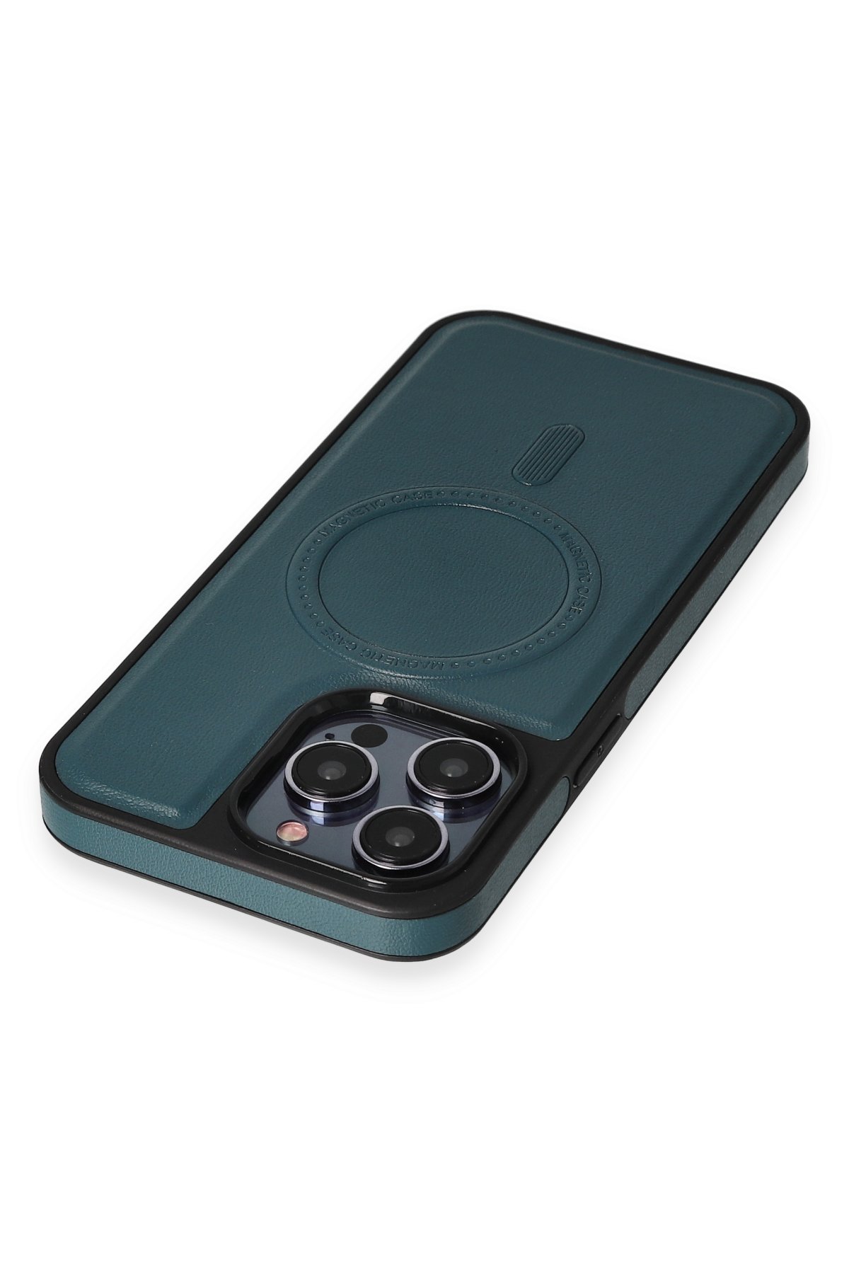 Newface iPhone 12 Pro Kılıf Magneticsafe Lansman Silikon Kapak - Yeşil