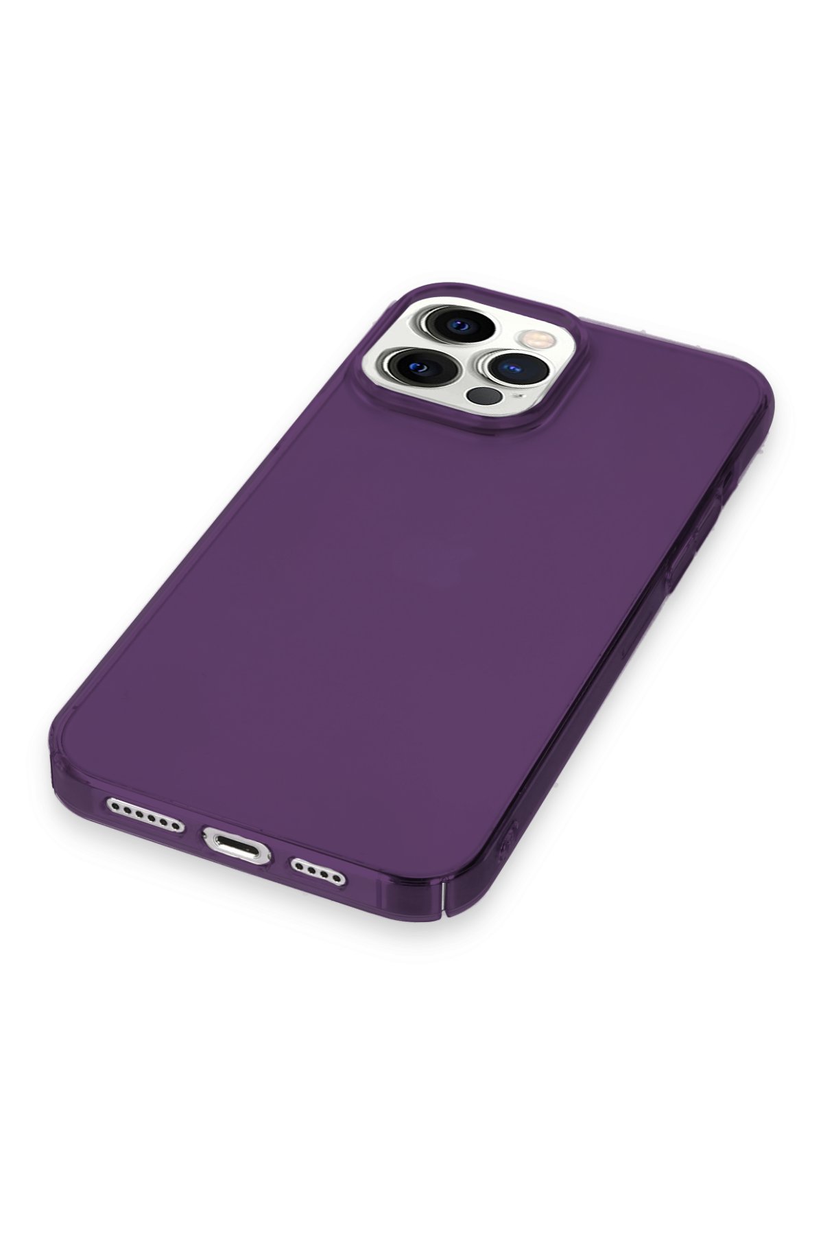 Newface iPhone 12 Pro Kılıf Jack Magneticsafe Lens Silikon - Mürdüm