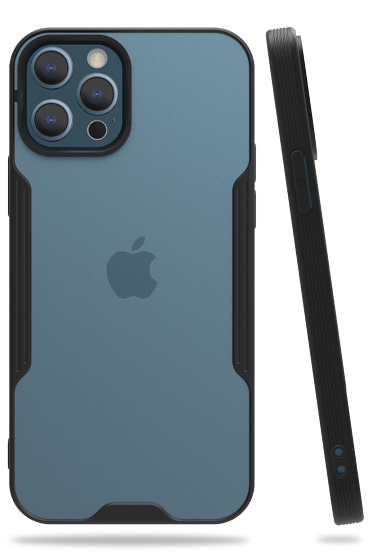 Newface iPhone 12 Pro Kılıf Platin Simli Silikon - Lila