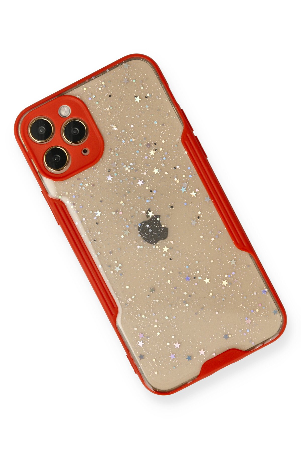 Newface iPhone 12 Pro Kılıf Zegna Yüzüklü Silikon Kapak - Kırmızı
