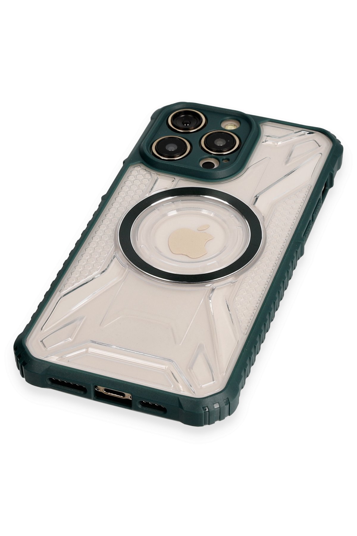 Newface iPhone 12 Pro Kılıf Lansman Glass Kapak - Sky Blue