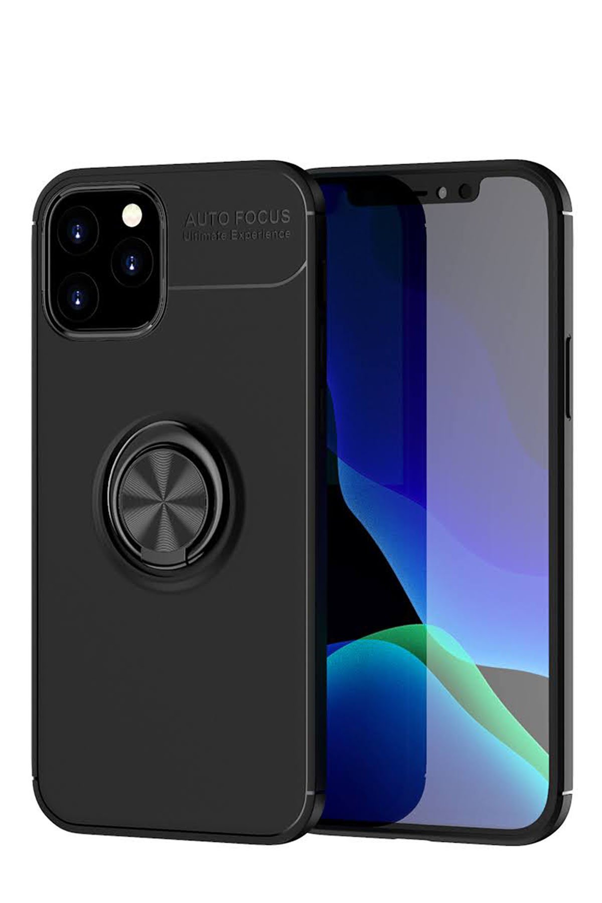 Newface iPhone 12 Pro Kılıf Lansman Glass Kapak - Kırmızı