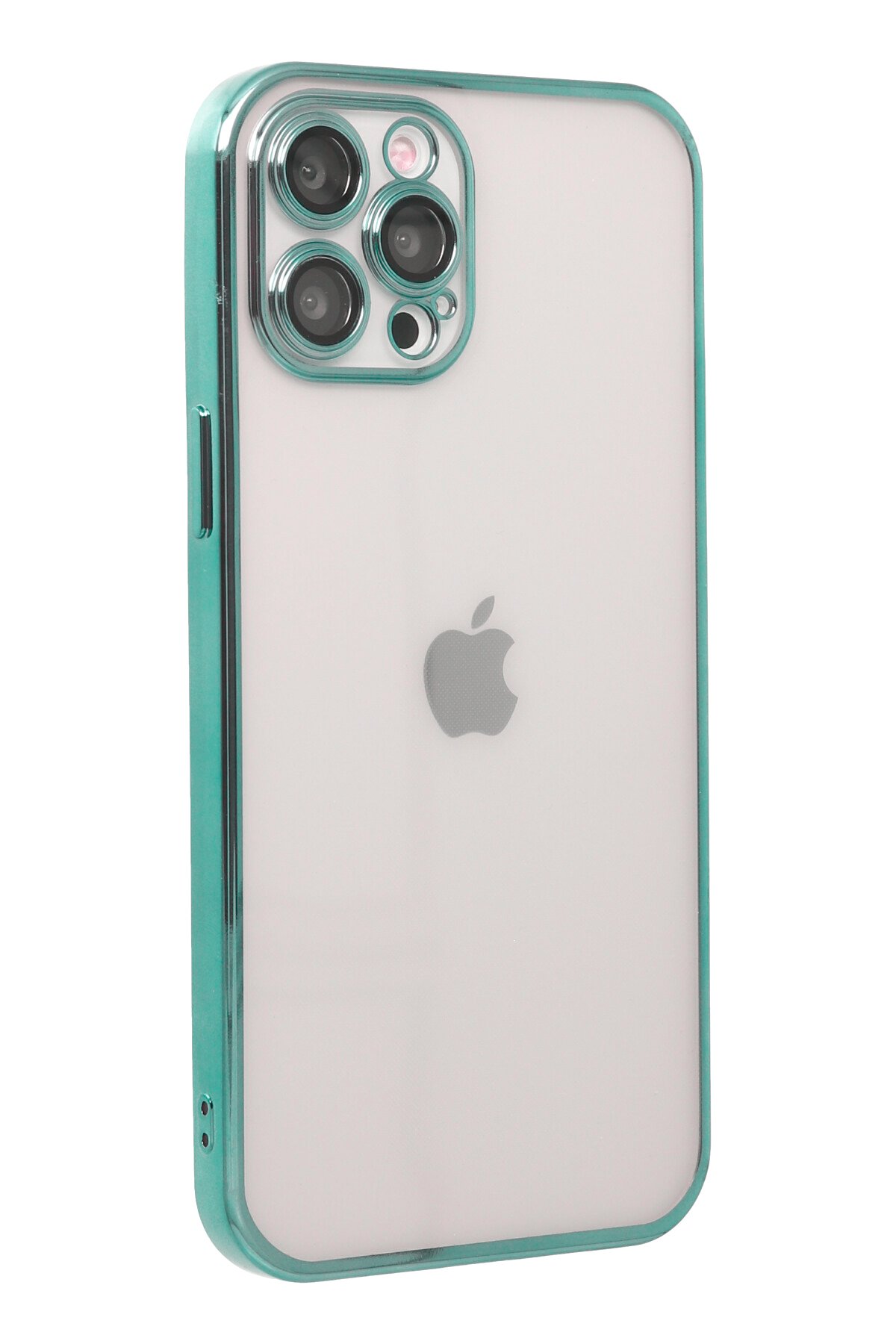 Newface iPhone 12 Pro Kılıf Sofya Yüzüklü Silikon Kapak - Siyah