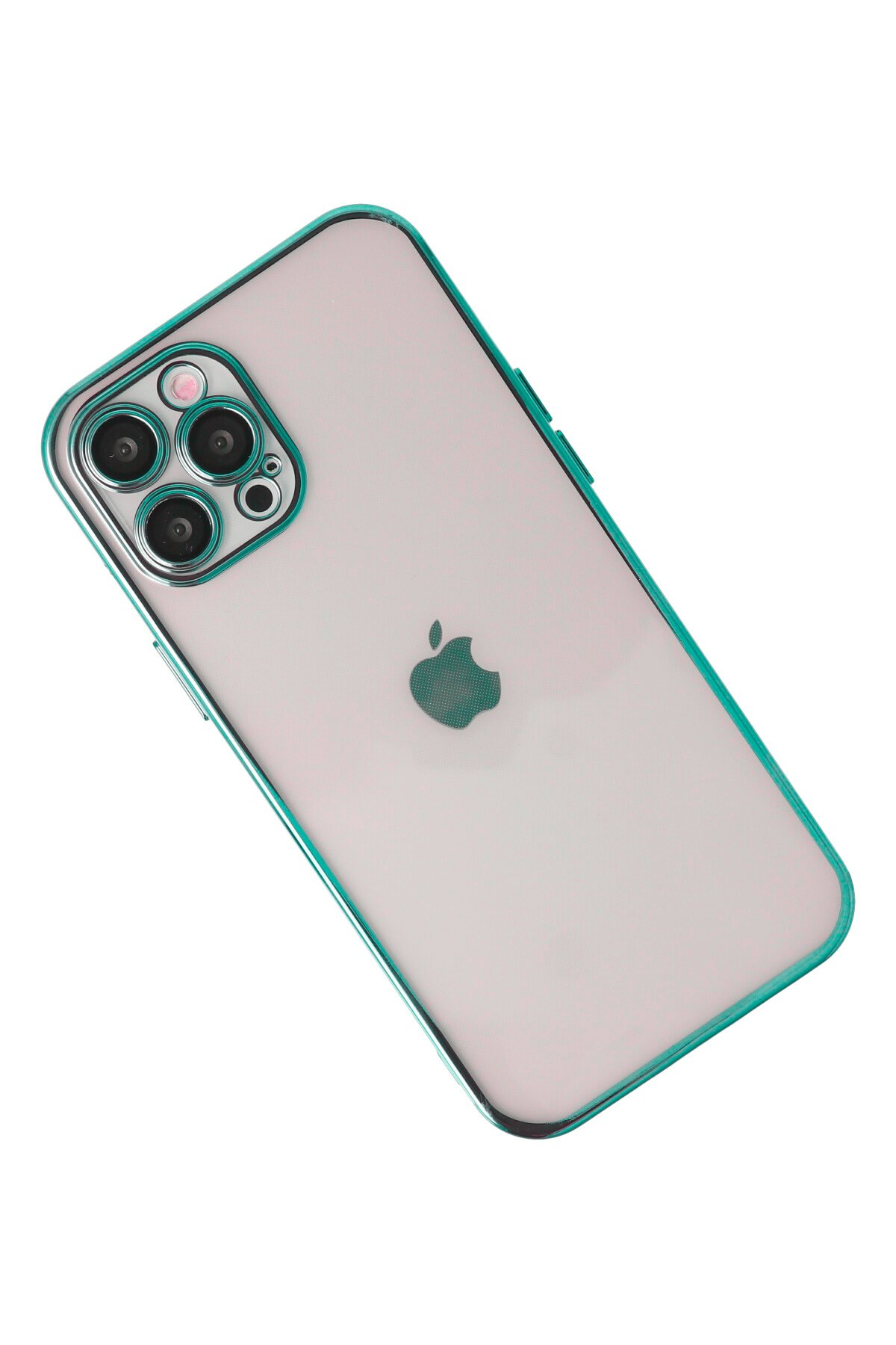 Newface iPhone 12 Pro Kılıf Sofya Yüzüklü Silikon Kapak - Siyah