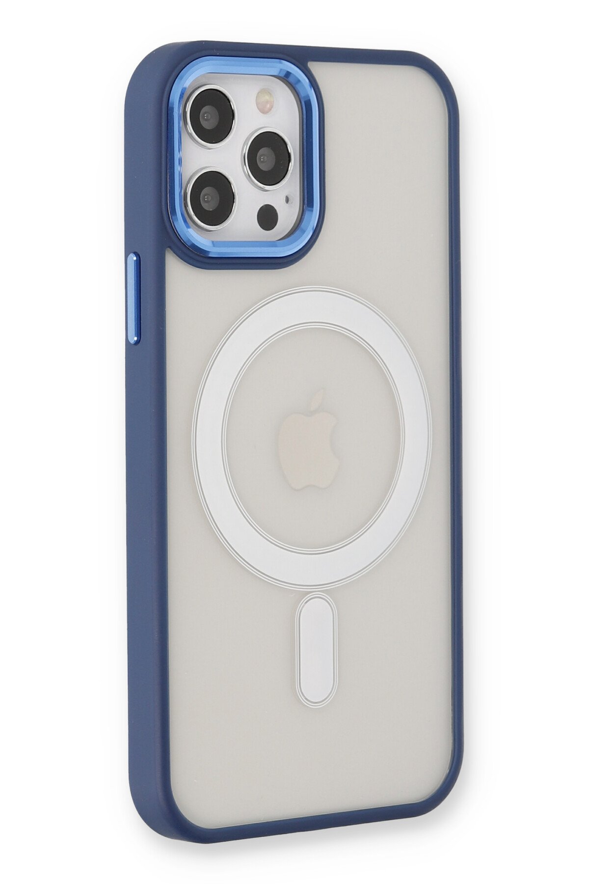 Newface iPhone 12 Pro Kılıf Kross Magneticsafe Kapak - Sierra Blue