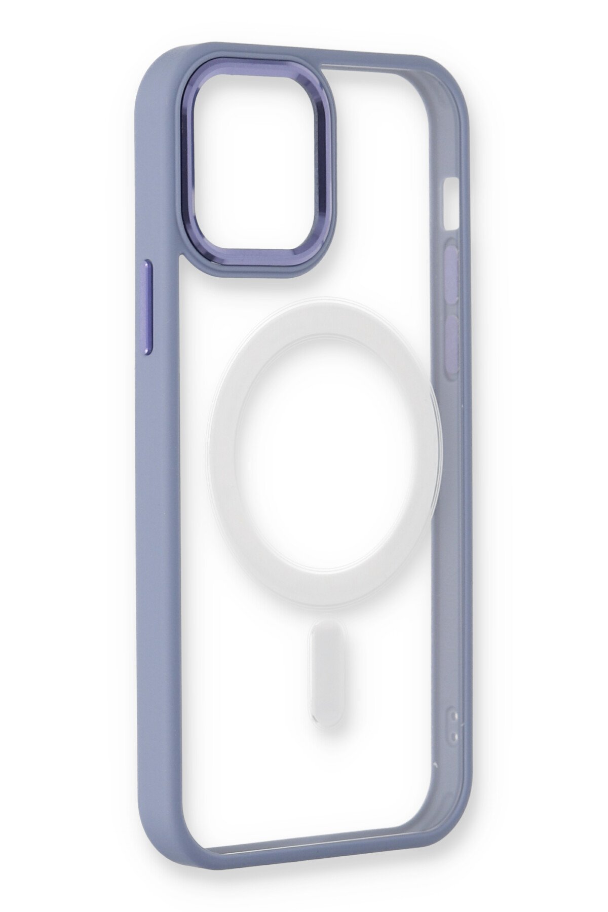 Newface iPhone 12 Pro Kılıf Lansman Glass Kapak - Sky Blue