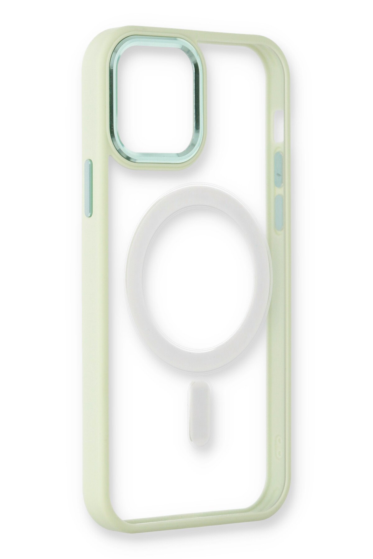 Newface iPhone 12 Pro Kılıf Razer Lensli Silikon - Mavi