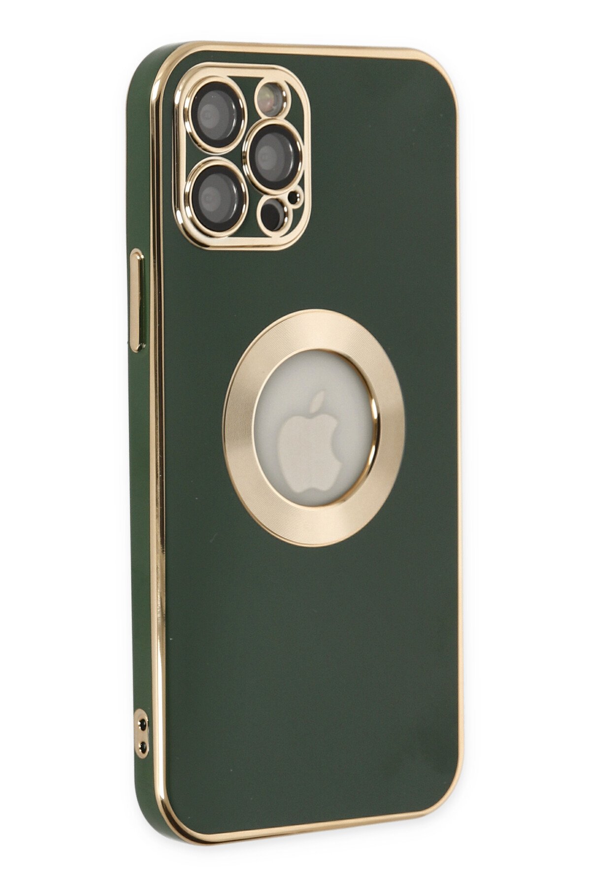 Newface iPhone 12 Pro Kılıf Dolpin Kapaklı - Koyu Yeşil